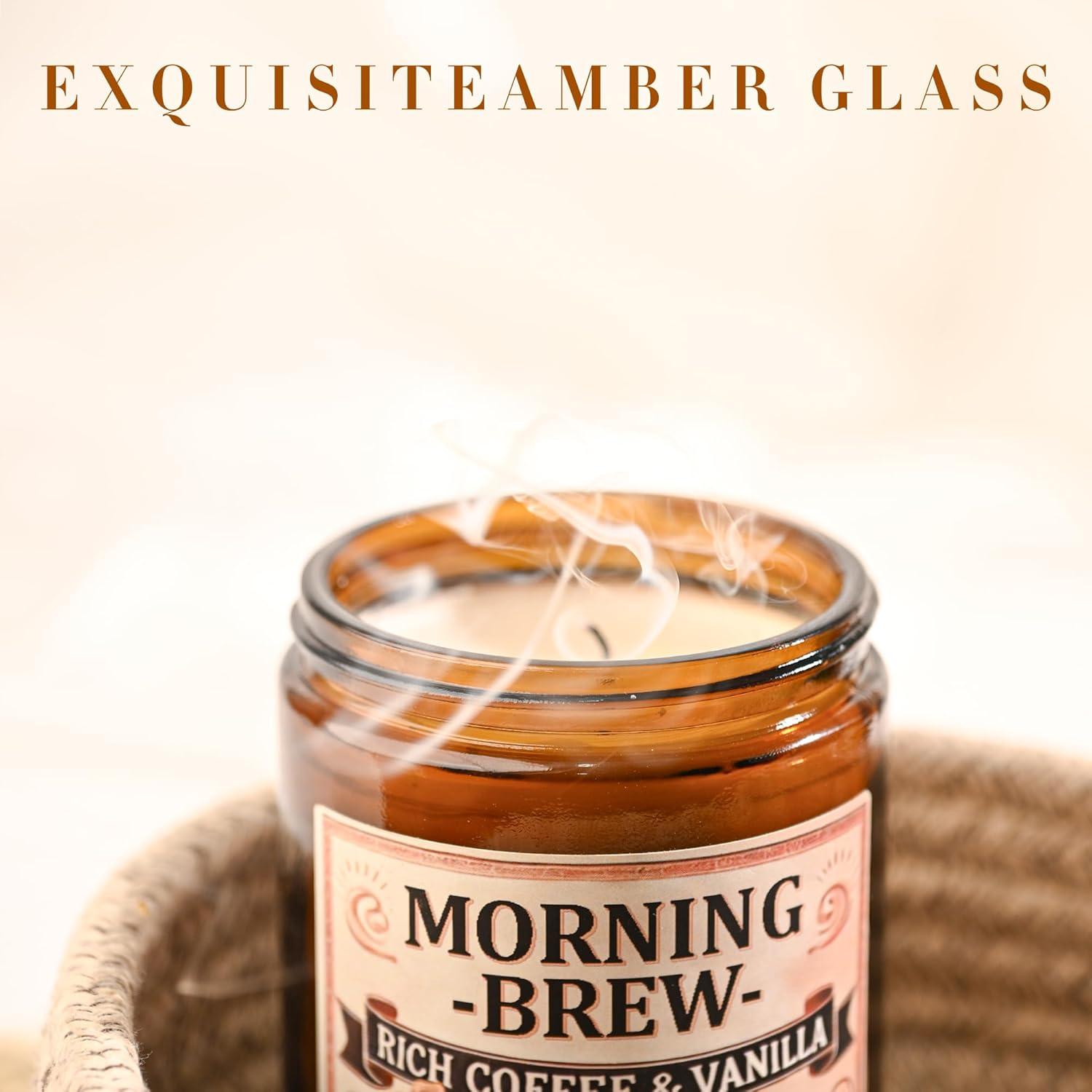 Vela Aromática de Soja GOPAS 113g Café - Tarro Ámbar