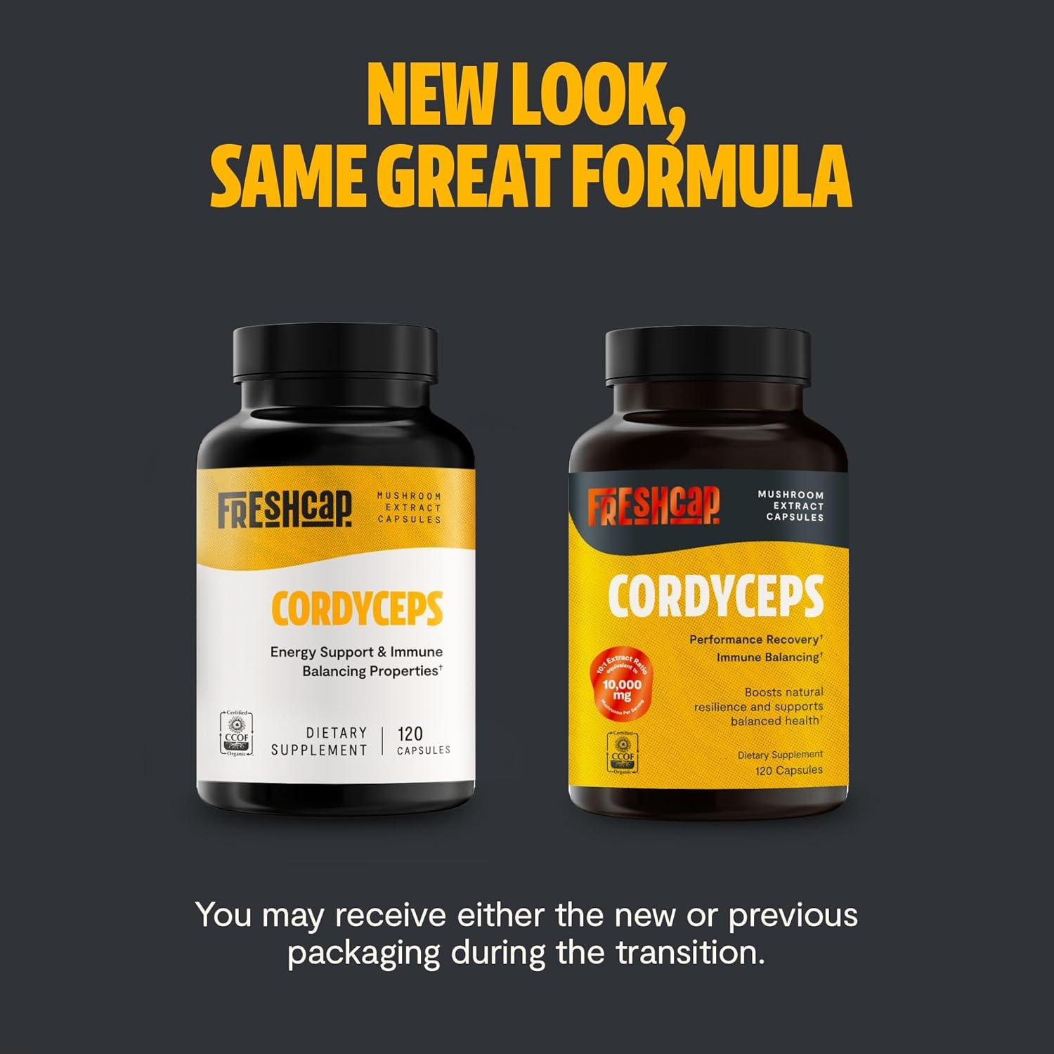 Cápsulas de Hongo Cordyceps FreshCap 10,000mg - 120 Unidades