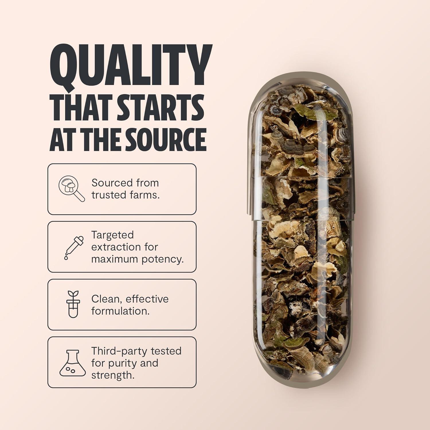 Suplemento de Hongo Cola de Pavo FreshCap 10,000mg 120 Cápsulas