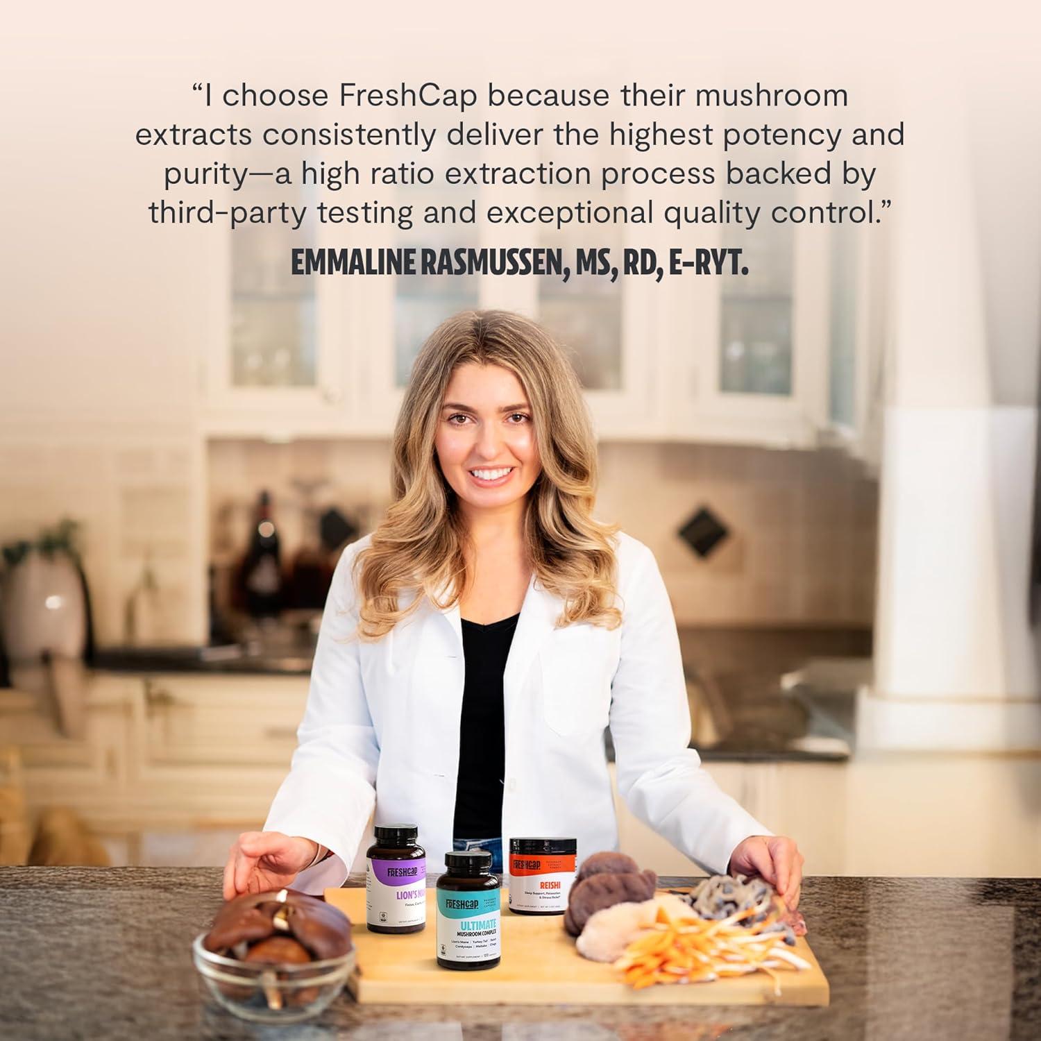 Polvo de Hongo Cordyceps FreshCap 10,000mg - 60 Porciones