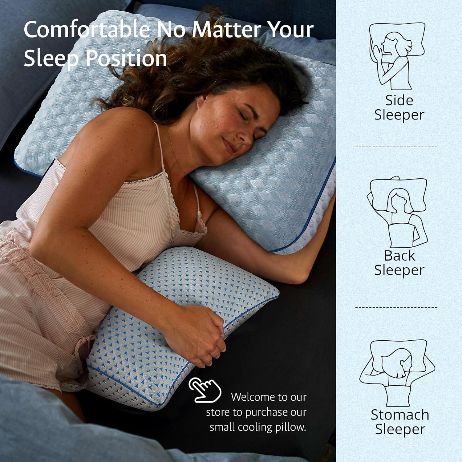 Almohada Fulocean Espuma Viscoelástica con Gel Refrigerante 61x40cm