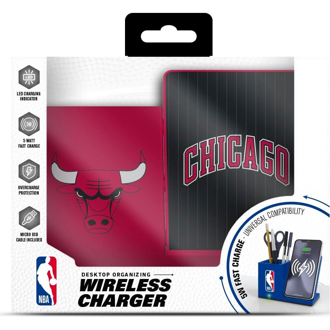 Cargador Inalámbrico SOAR Chicago Bulls Organizador 14W