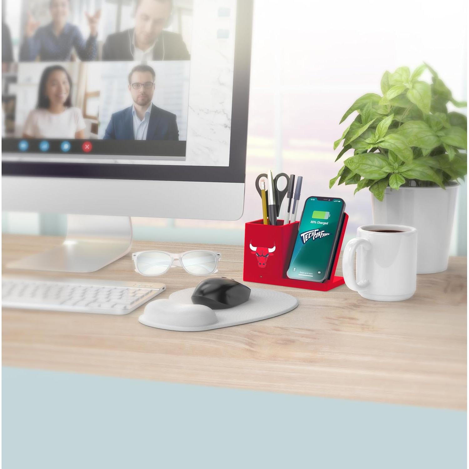 Cargador Inalámbrico SOAR Chicago Bulls Organizador 14W