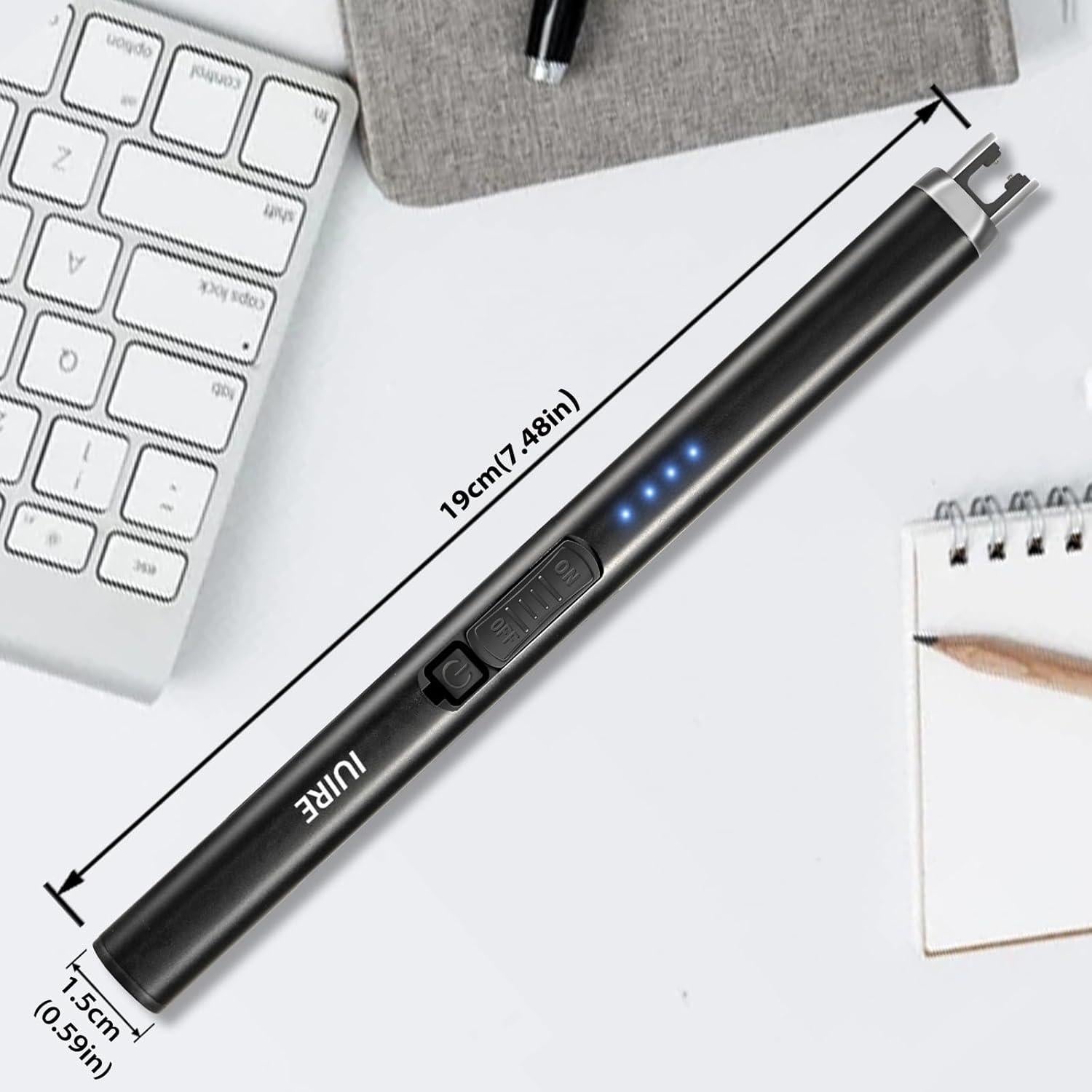 Encendedor Eléctrico Recargable IUIRE Negro Doble Seguridad