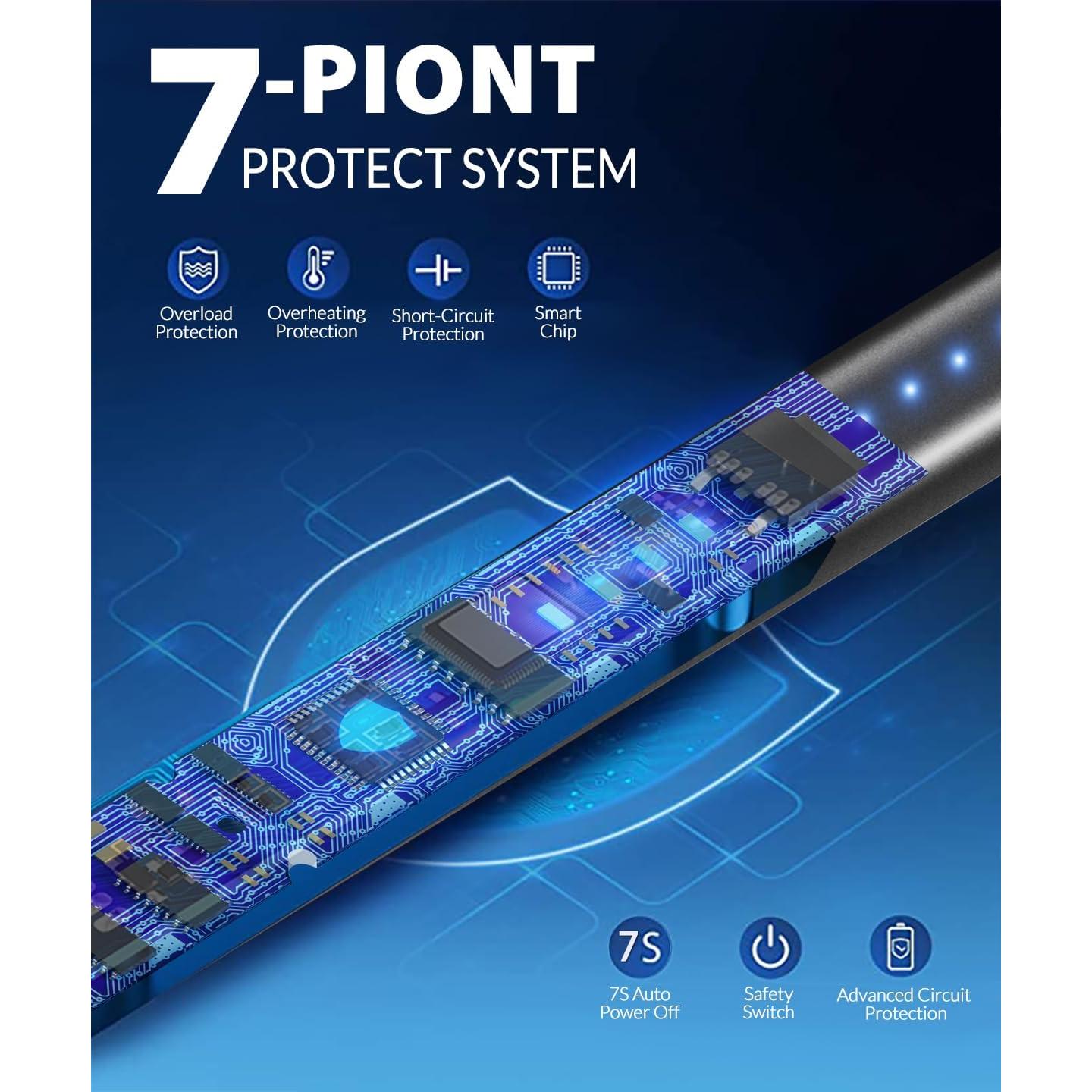 Encendedor Eléctrico Recargable IUIRE Negro Doble Seguridad