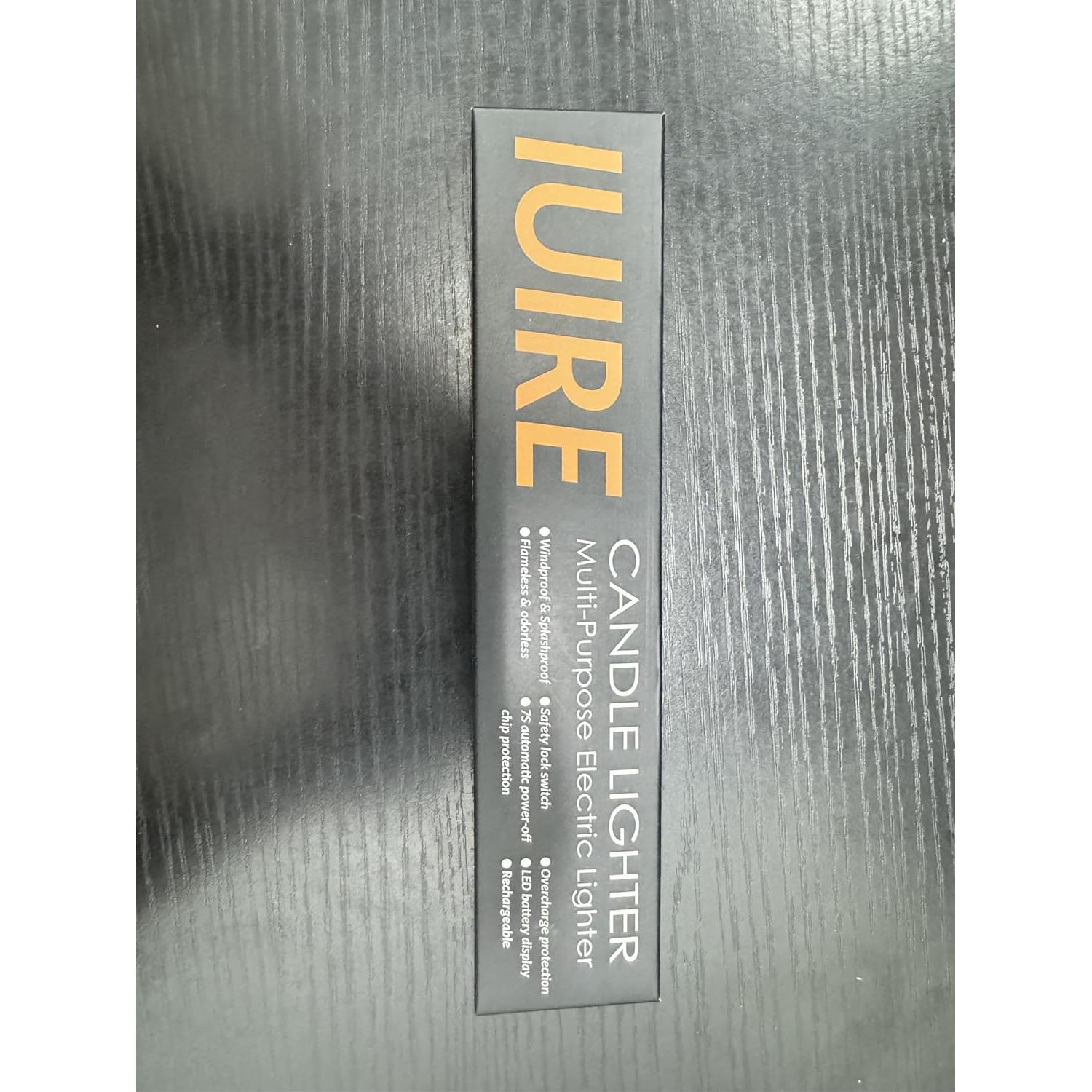 Encendedor Eléctrico Recargable IUIRE Negro Doble Seguridad