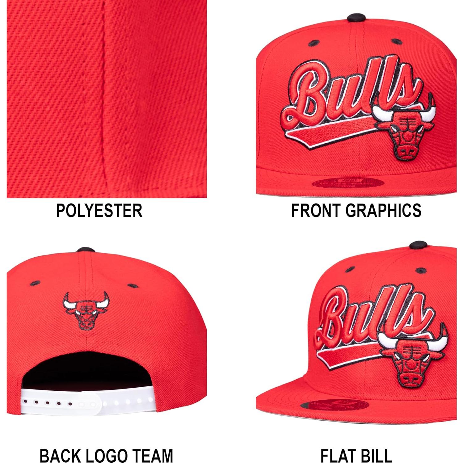 Gorro Snapback Ultra Game NBA Chicago Bulls 3D Bordado
