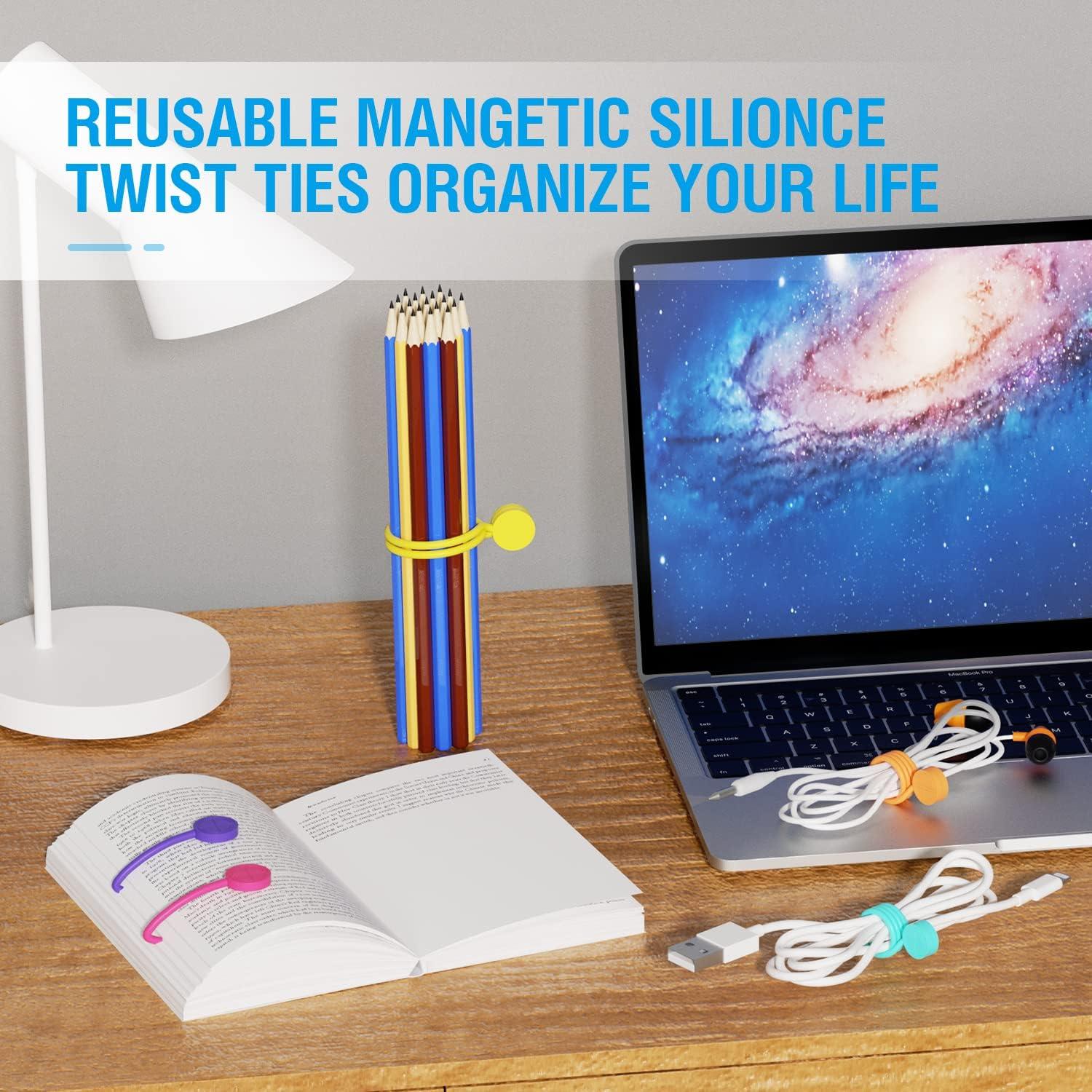 Correas Magnéticas de Silicona FRKNER 22.86 cm Reutilizables 12 Pzs