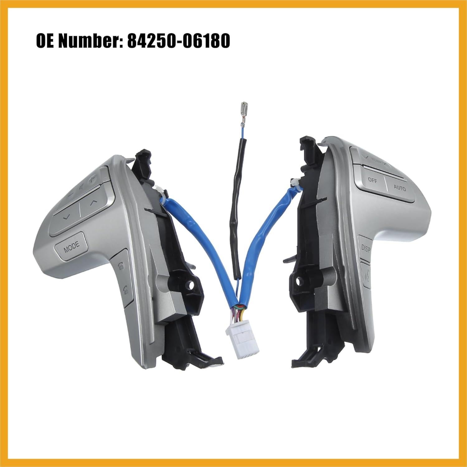 Botón Control Volante Toyota Camry Hilux Plateado Reemplazo