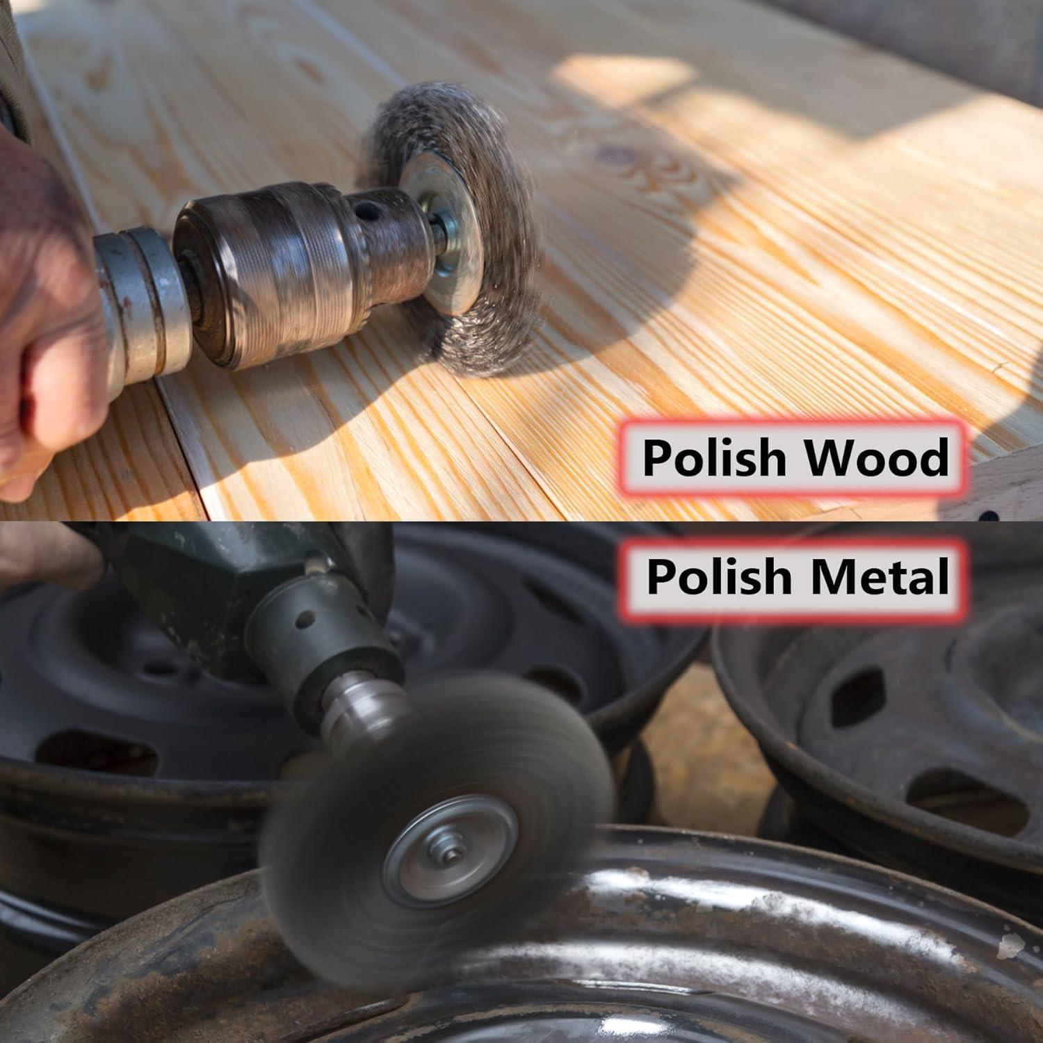 Juego de Cepillos de Alambre para Taladro VIDICA 6 Pcs 75mm-40mm