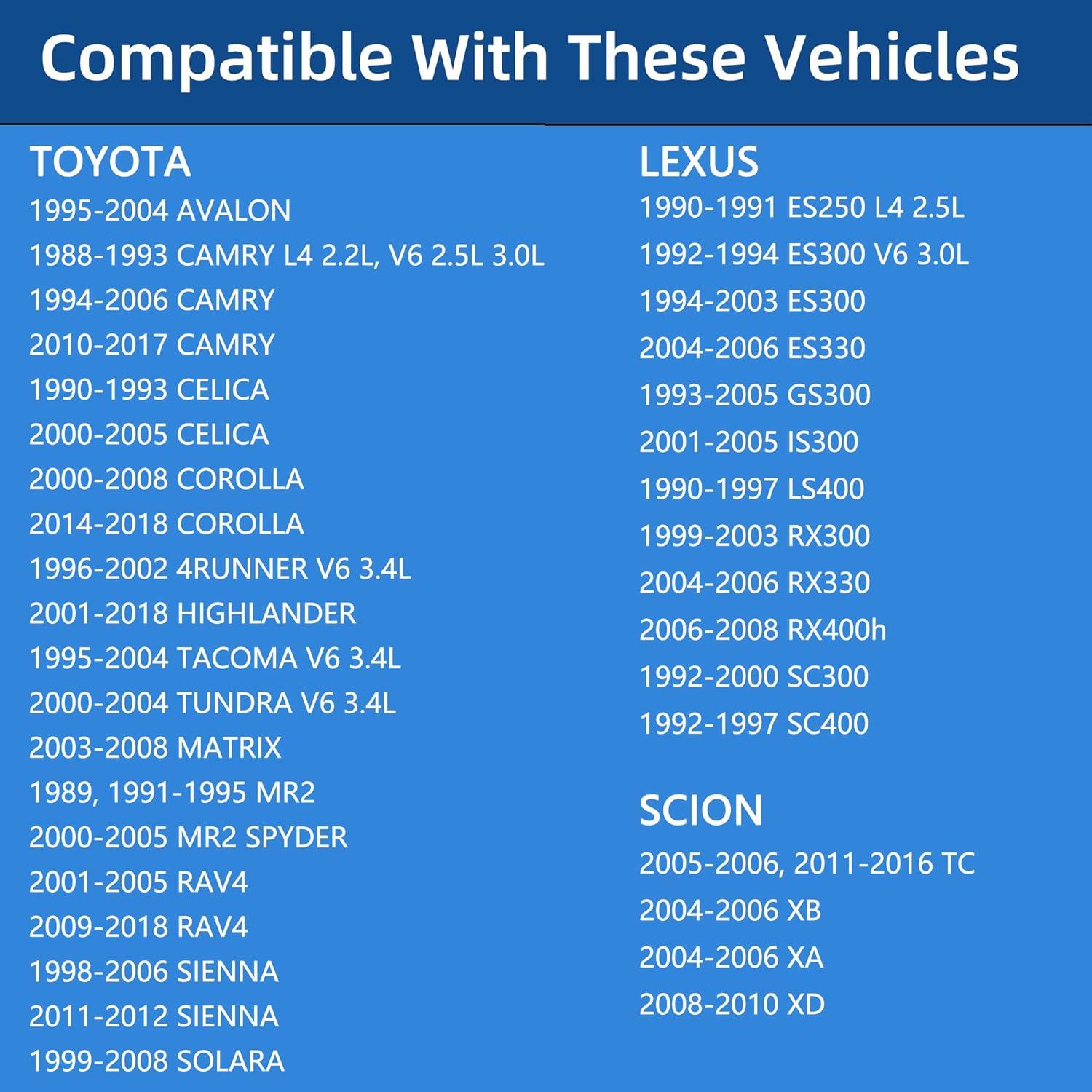 Termostato ROVIKE para Toyota y Lexus 1988-2019 Reemplazo 90916-A3003