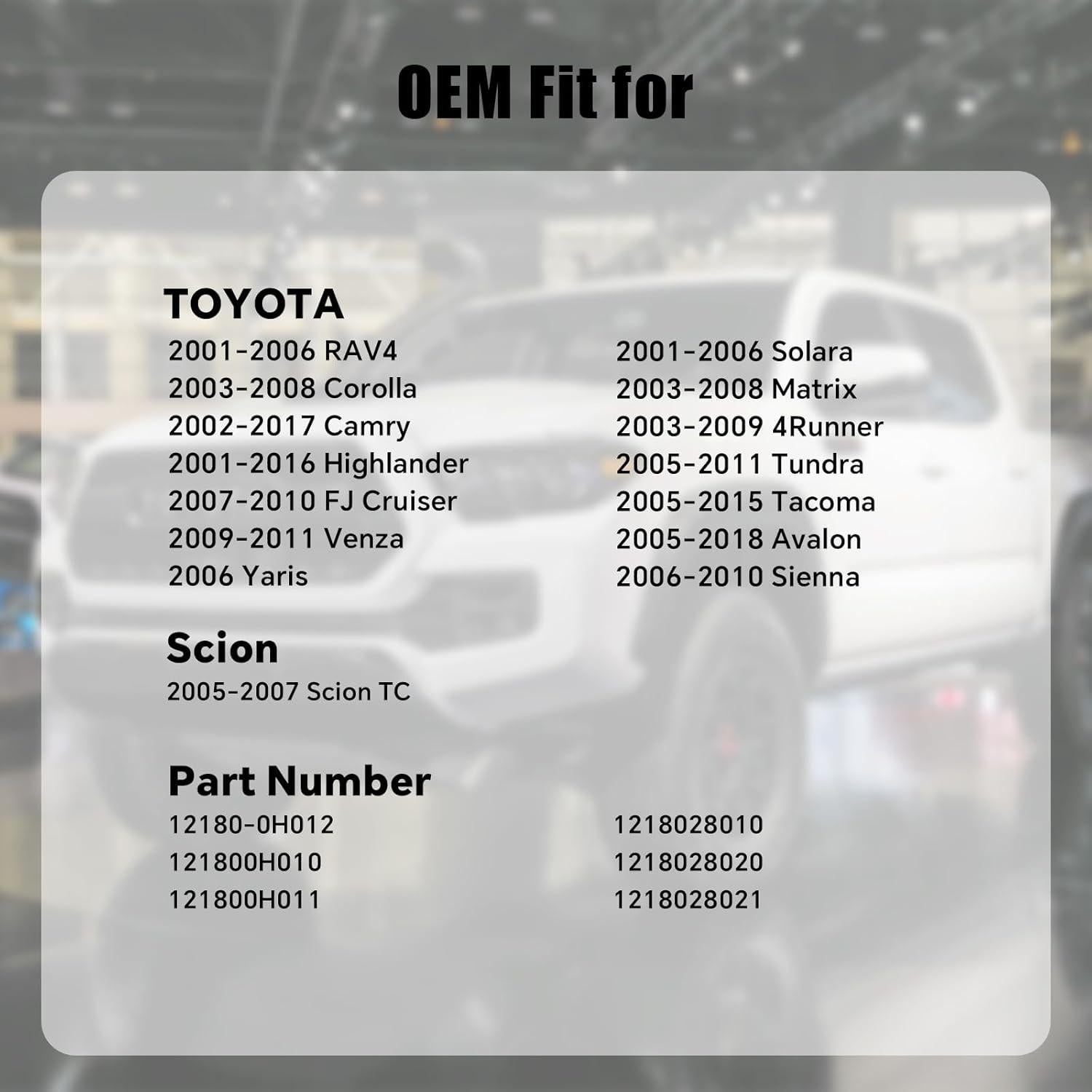 Tapa de llenado de aceite Manymiba para Toyota y Lexus