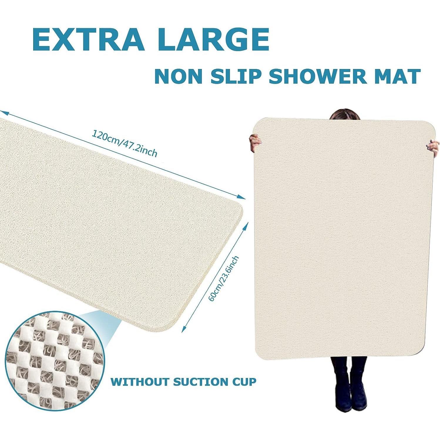 Alfombrilla de Ducha Antideslizante Godehone 60x120 cm Beige