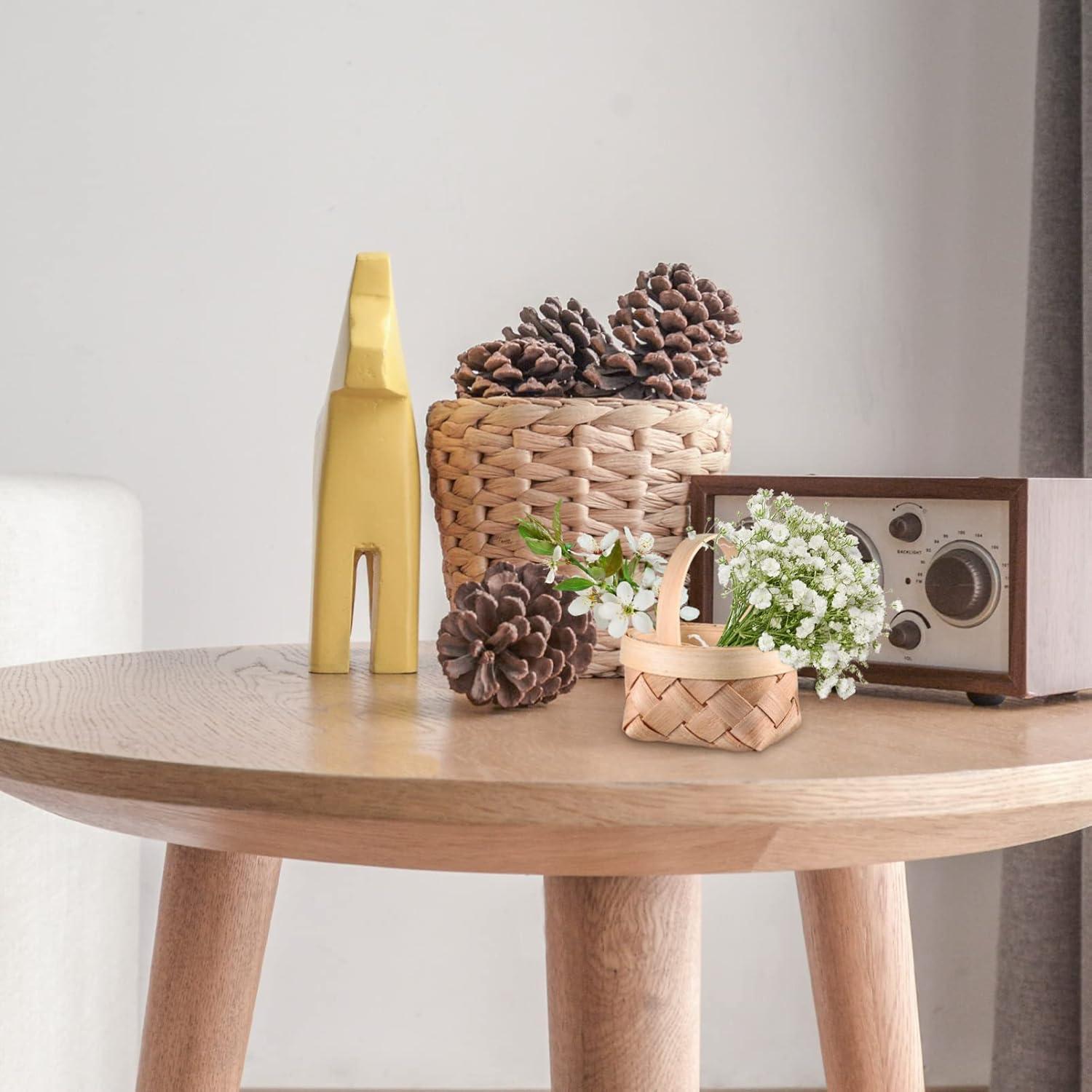 24 Cestas Tejidas DOITOOL Mini para Decoración y Fiestas