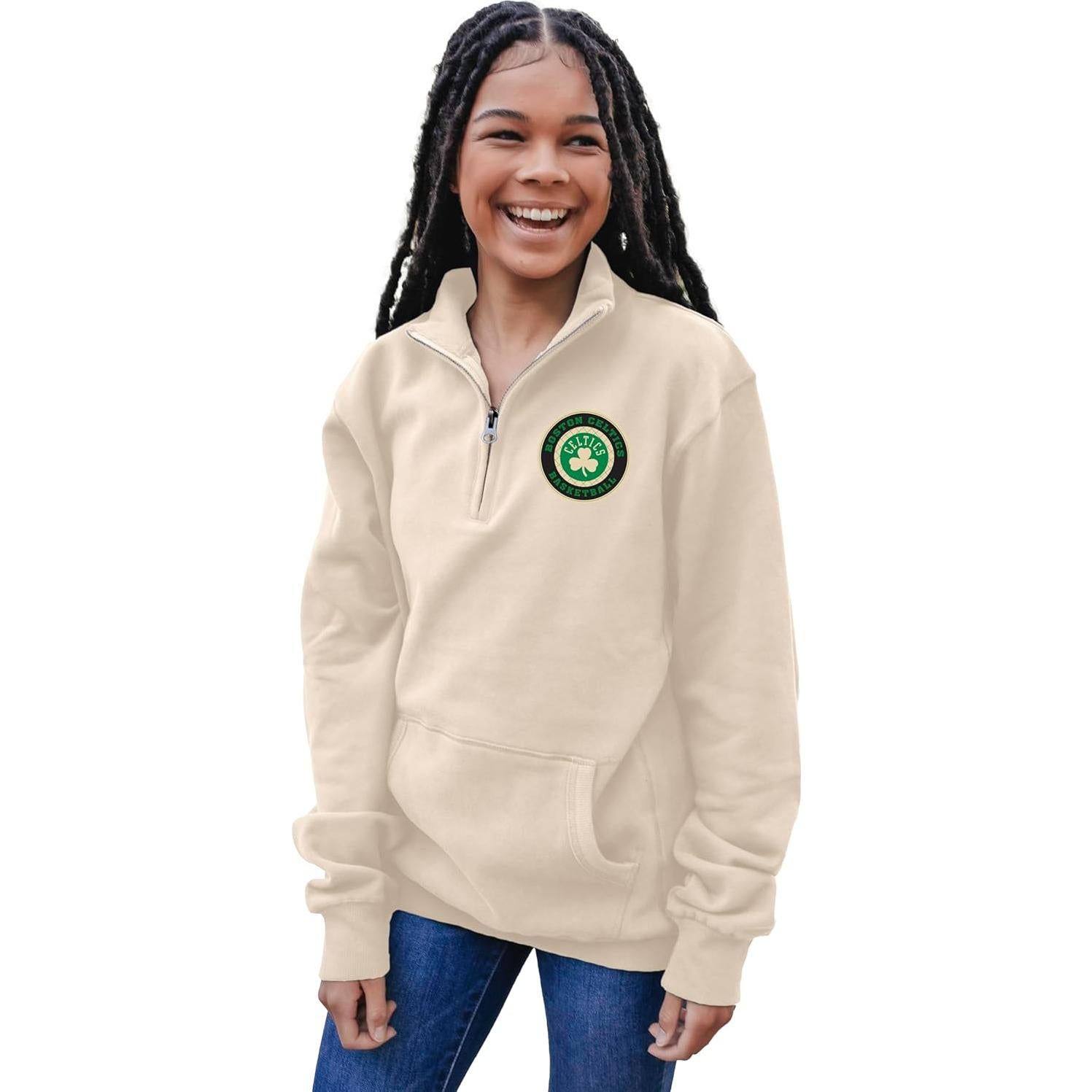 Sudadera Blue 84 Boston Celtics Fleece Cappucino X-Large