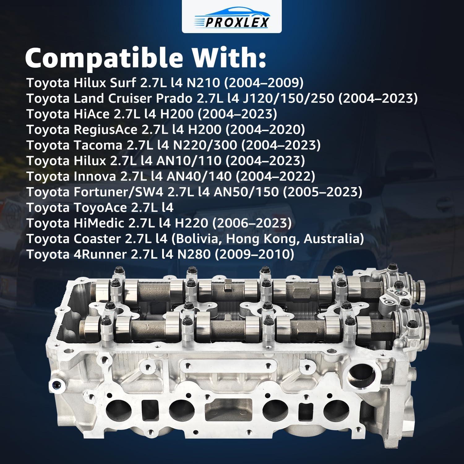 Conjunto de Cabeza de Cilindro ProXlex 2.7L DOHC Toyota 2004-2023