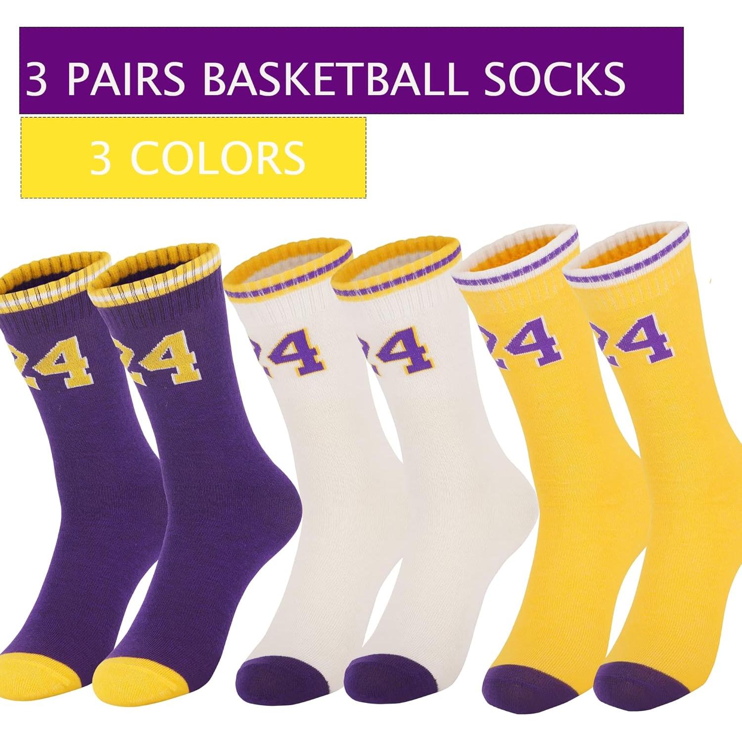 3 Pares de Calcetines de Baloncesto NIUNEW para Niños