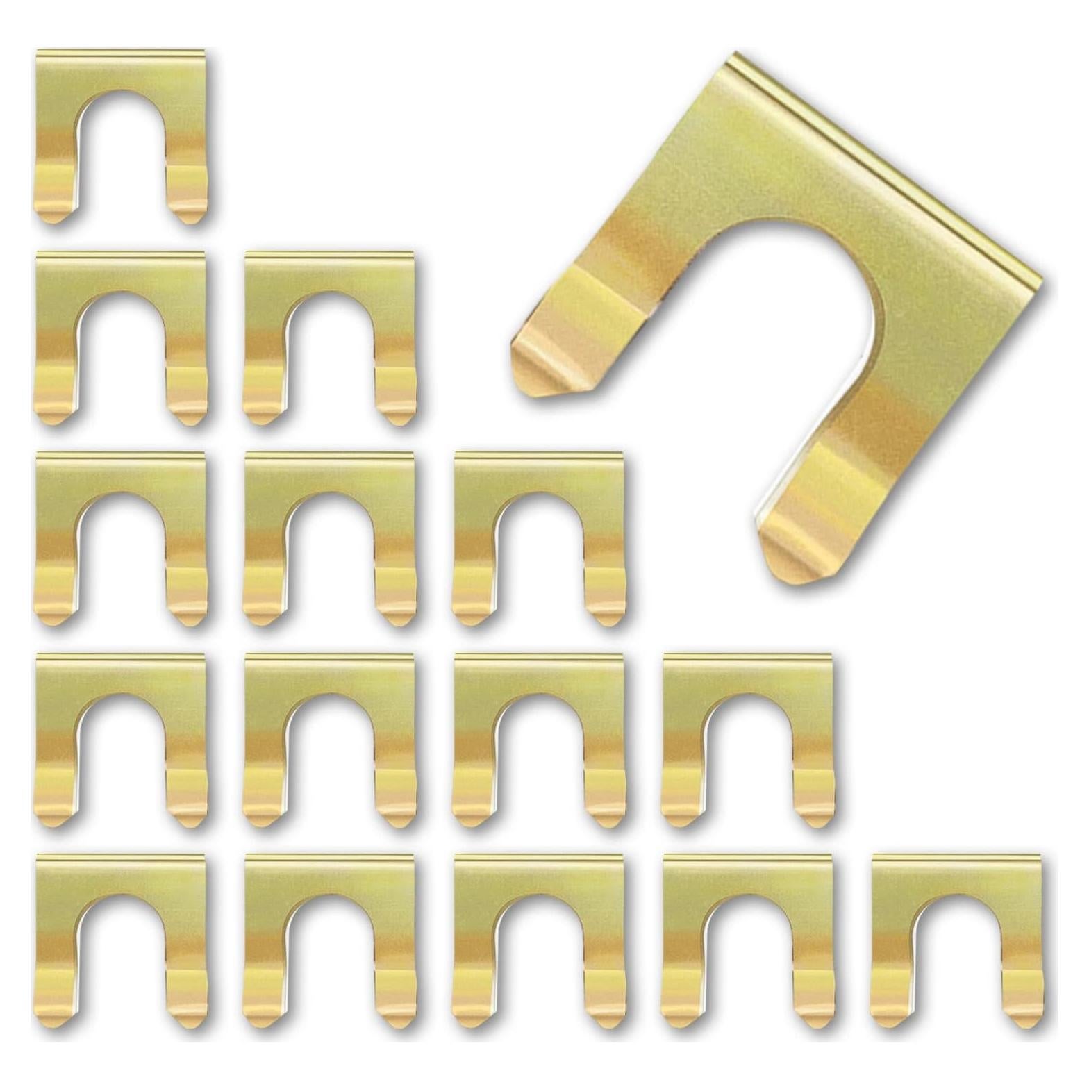 15 Clips de Retención de Freno de Metal KEVWR 28x27mm