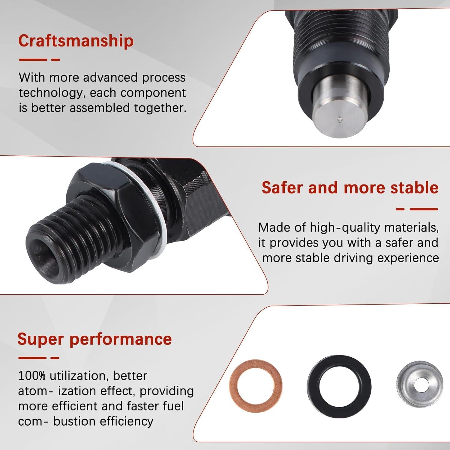 Inyectores de Combustible Diésel Yeedaky 093400-7040 para Toyota
