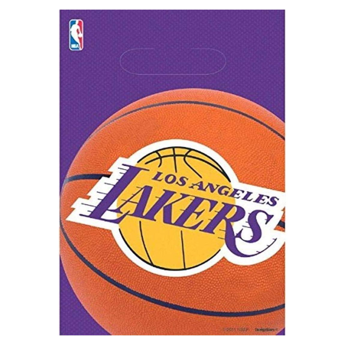 Bolsas de Botín Lakers Amscan 19x17 cm Pack 8 Fiesta