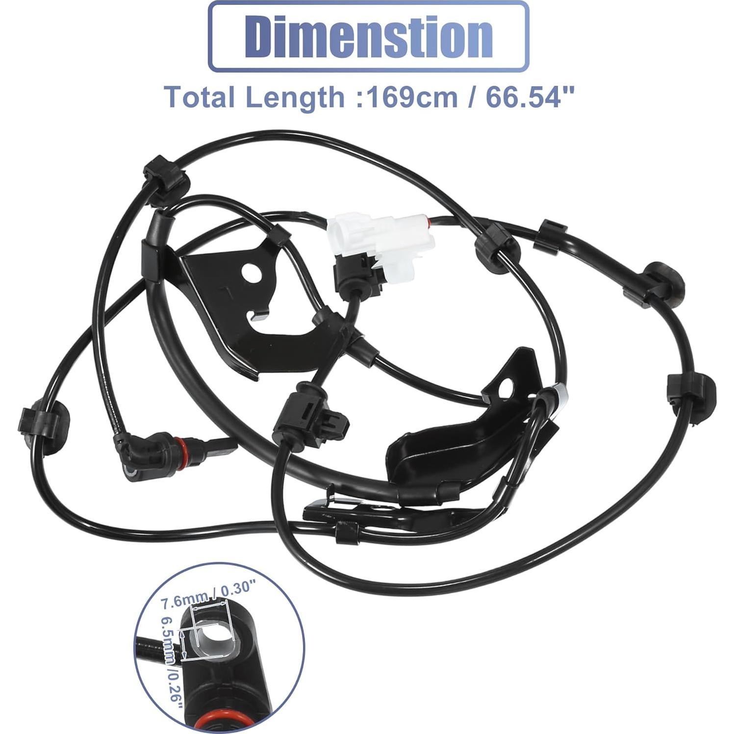 Sensor de Velocidad ABS Frontal Izquierdo uxcell para Toyota Hilux 2015-2022