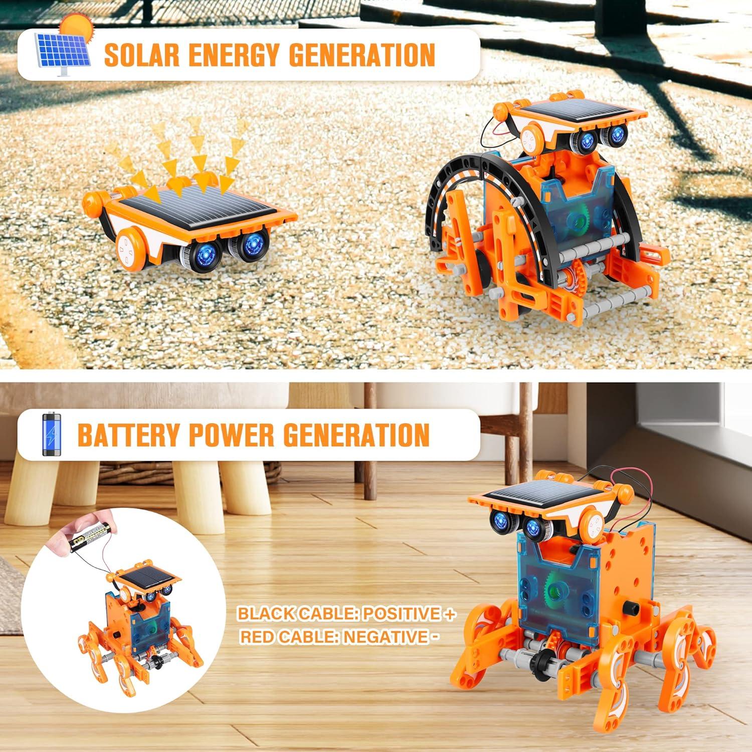 Kit de Robots Solar 13 en 1 Bottleboom para Niños 8-12 Años