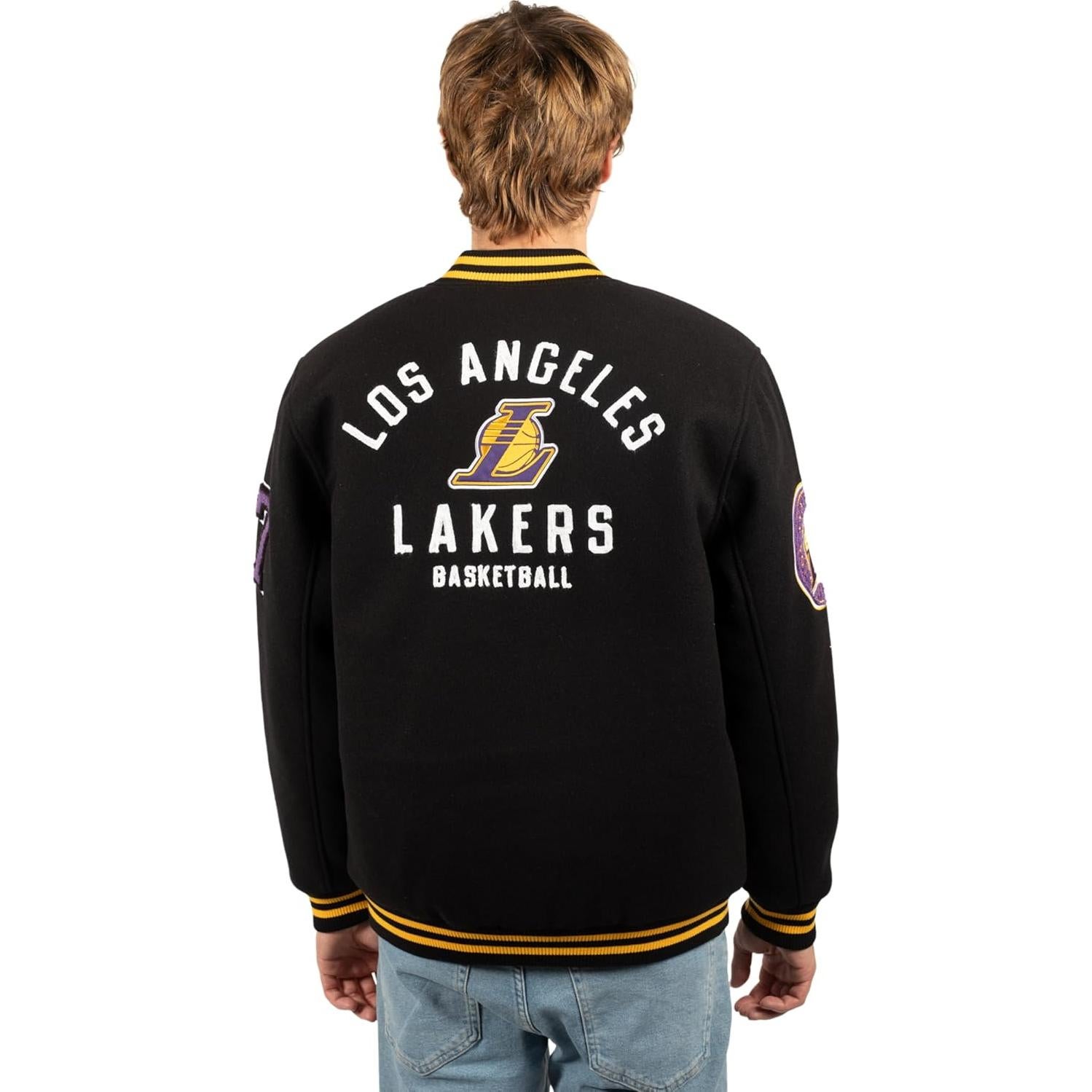 Chaqueta Varsity NBA Ultra Game Hombre Talla Grande Lakers
