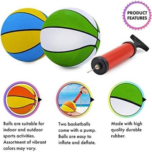 Mini Balón de Baloncesto Srenta 17,78 cm 2 Paquete