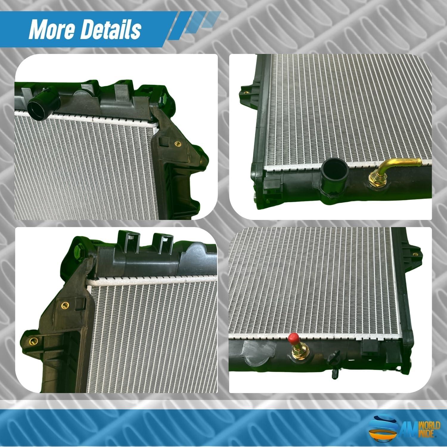 Radiador Automotriz Aluminio AM Worldwide para Toyota Hilux 2004-2015