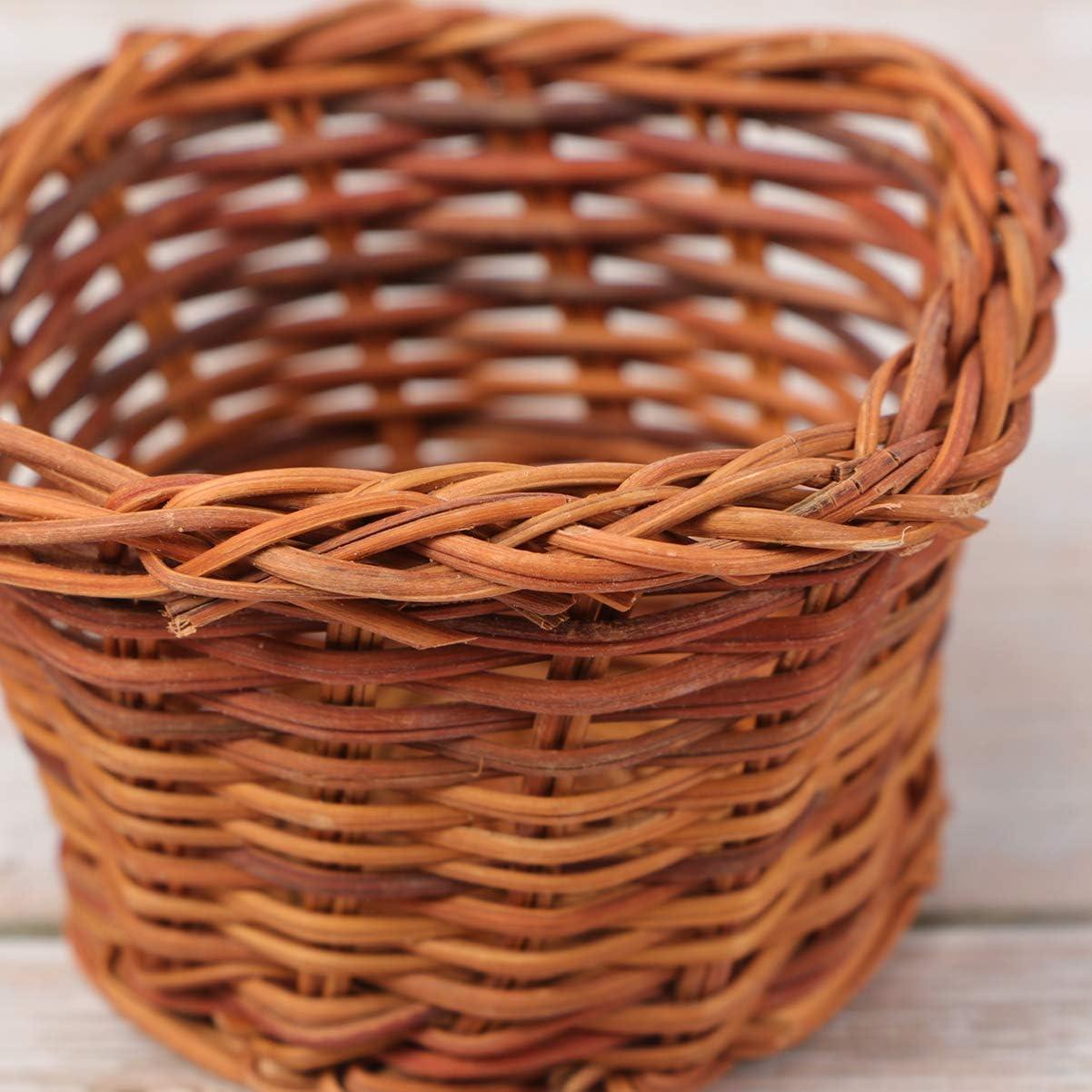 Cesta Miniatura HEALLILY de Mimbre 8x8x5 cm Decorativa