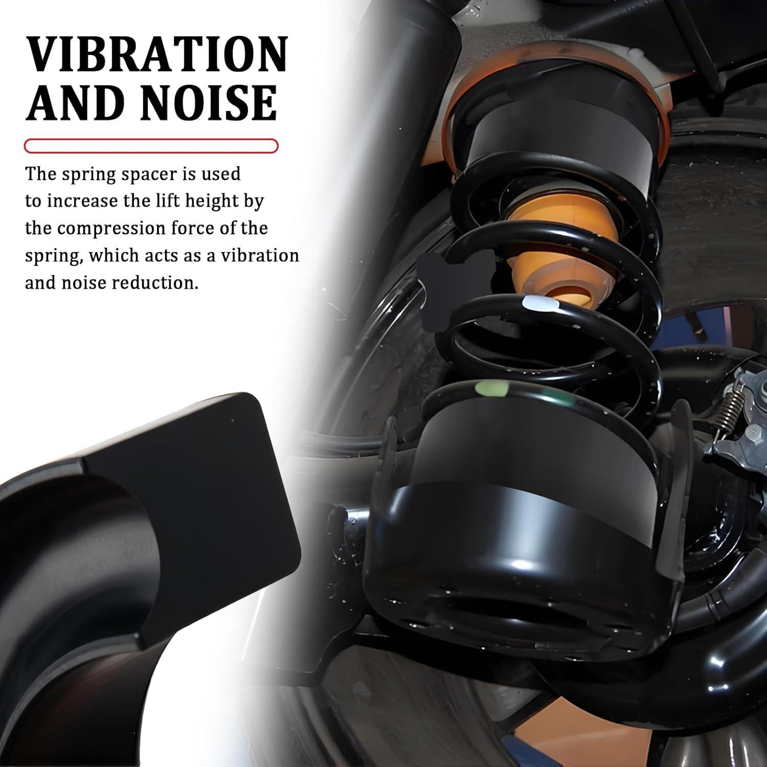 Espaciador de Resorte de Bobina Figpade 2 Piezas Caucho 15.43 cm