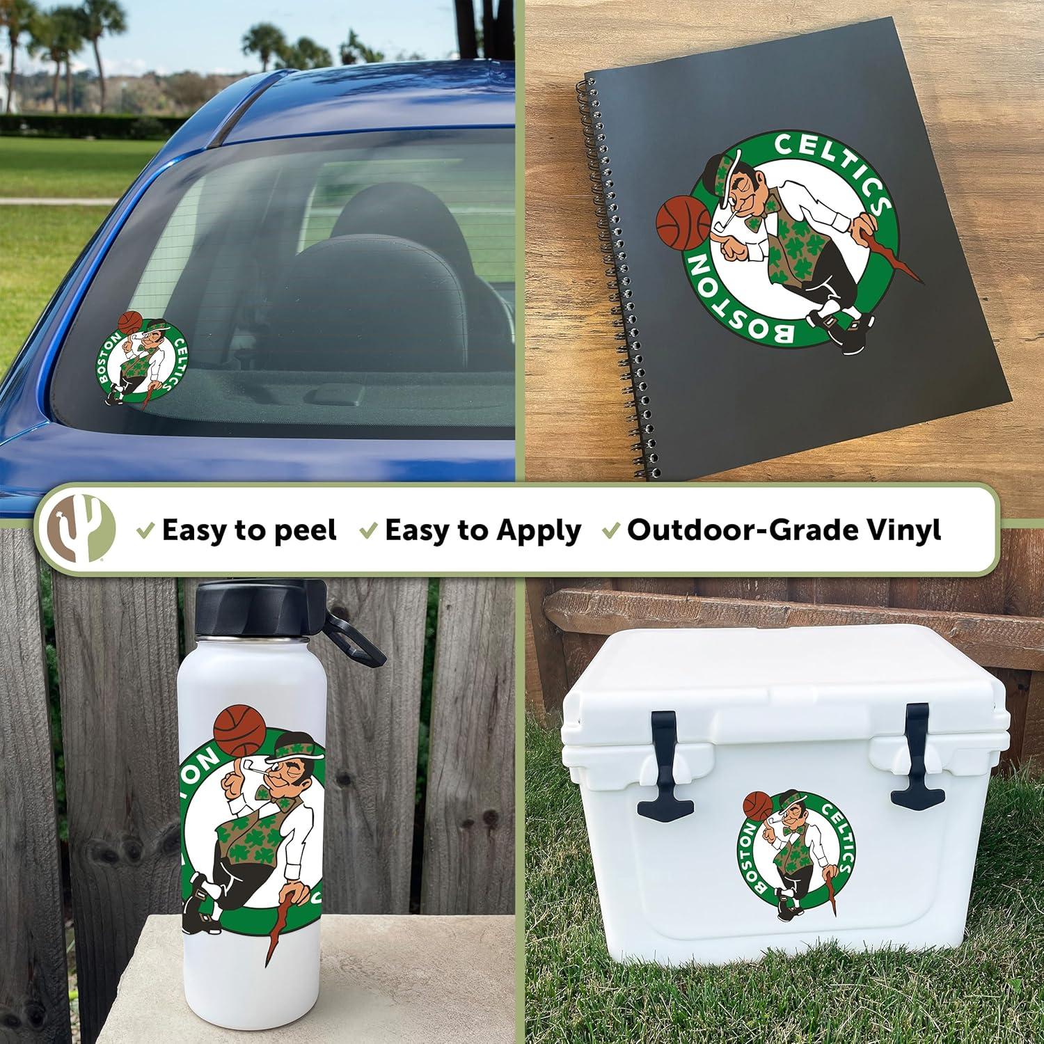 Calcomanía NBA Boston Celtics Cactus del Desierto Vinilo 20,7cm