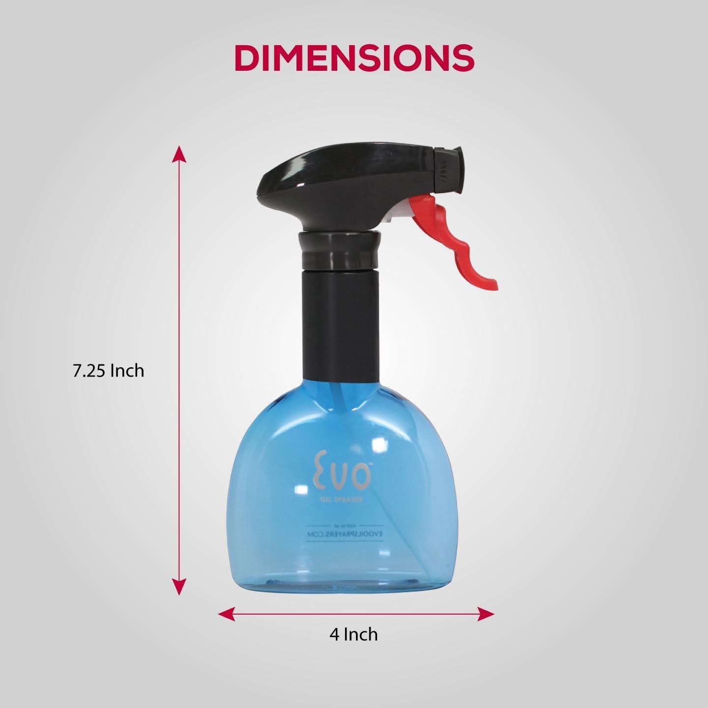 Evo Aceitera Mini Azul Set de 2, 236.6 ml, No Aerosol
