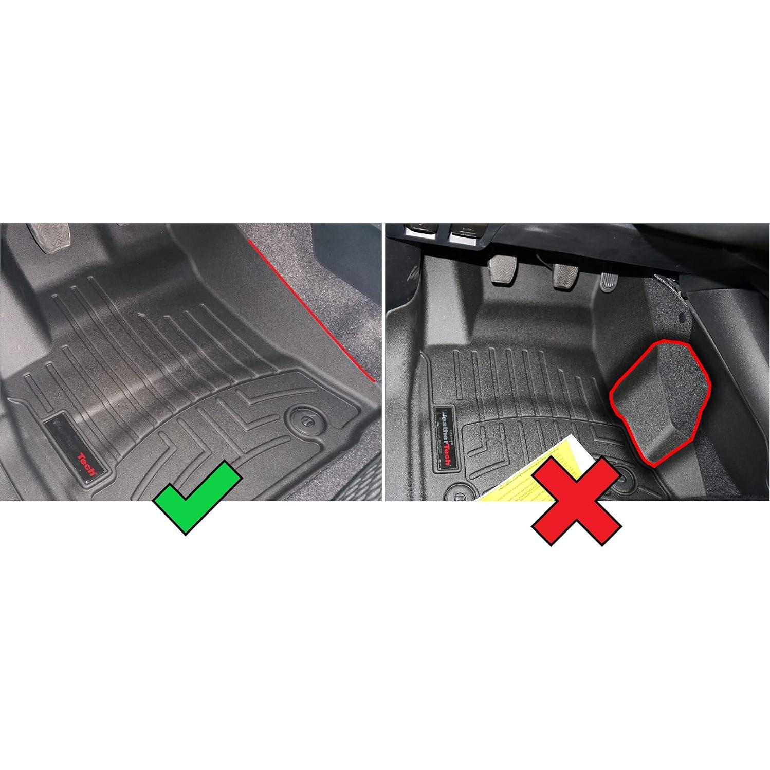 Alfombrillas WeatherTech para Toyota Hilux 2016-2024, Negro