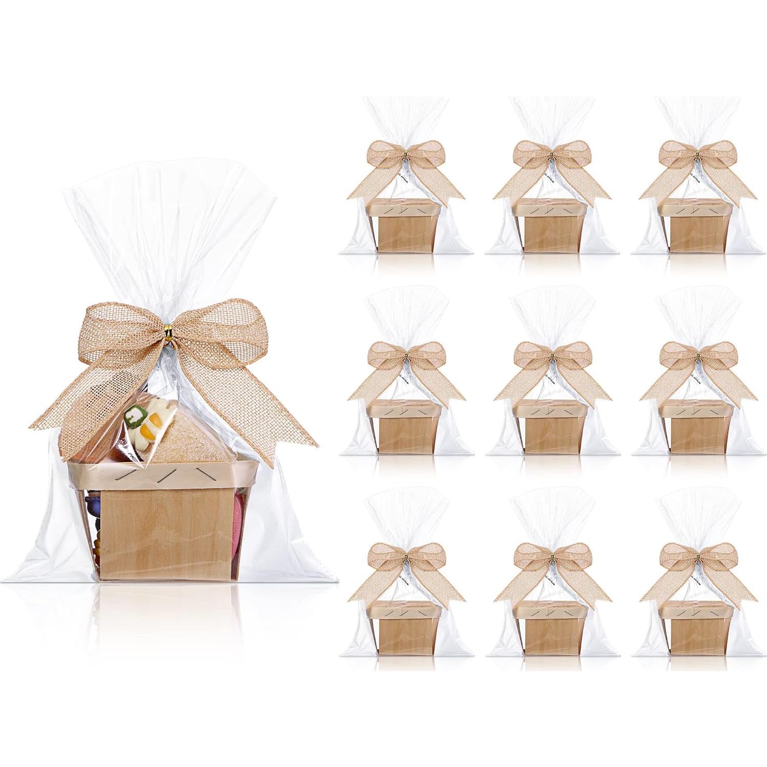 Set de 10 Cestas de Madera Yerliker para Regalos 10x8.6 cm