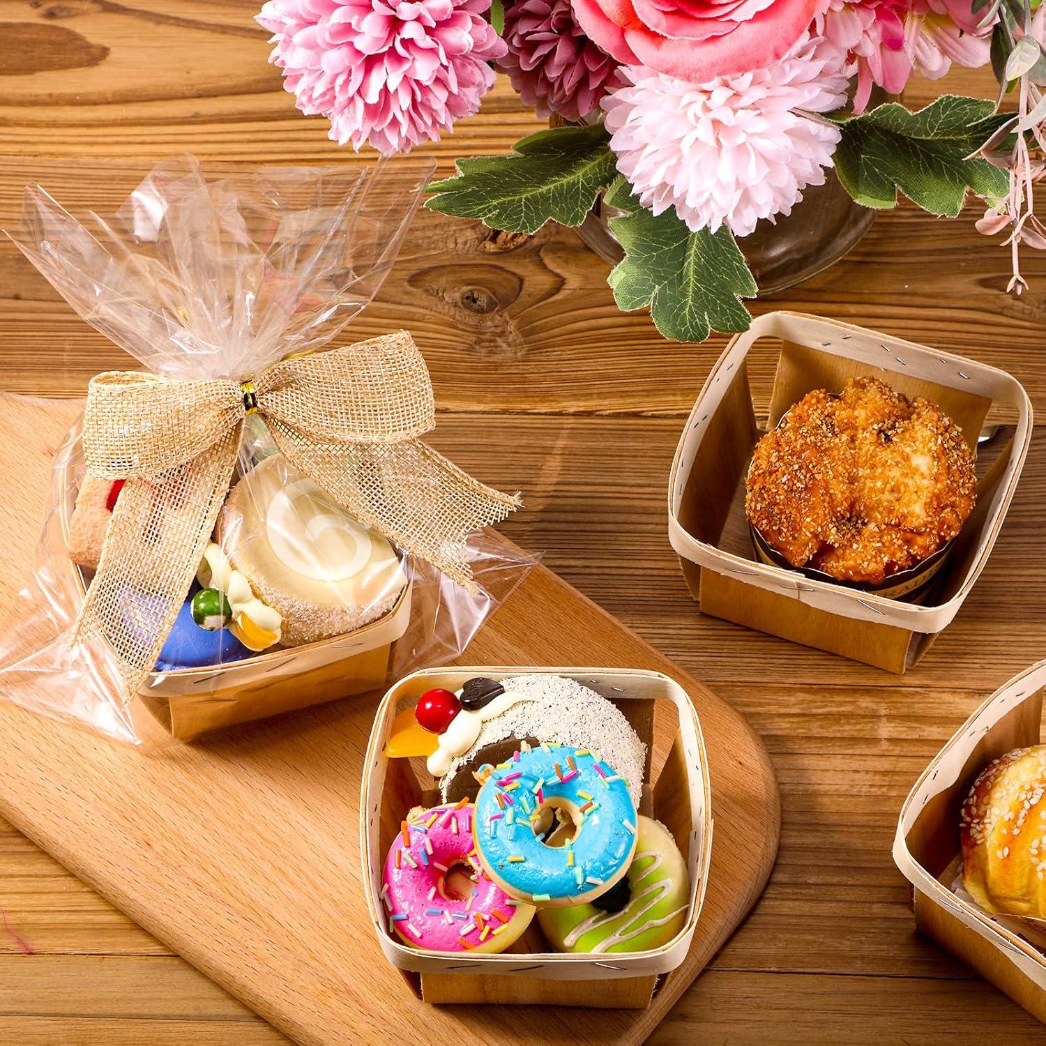 Set de 10 Cestas de Madera Yerliker para Regalos 10x8.6 cm