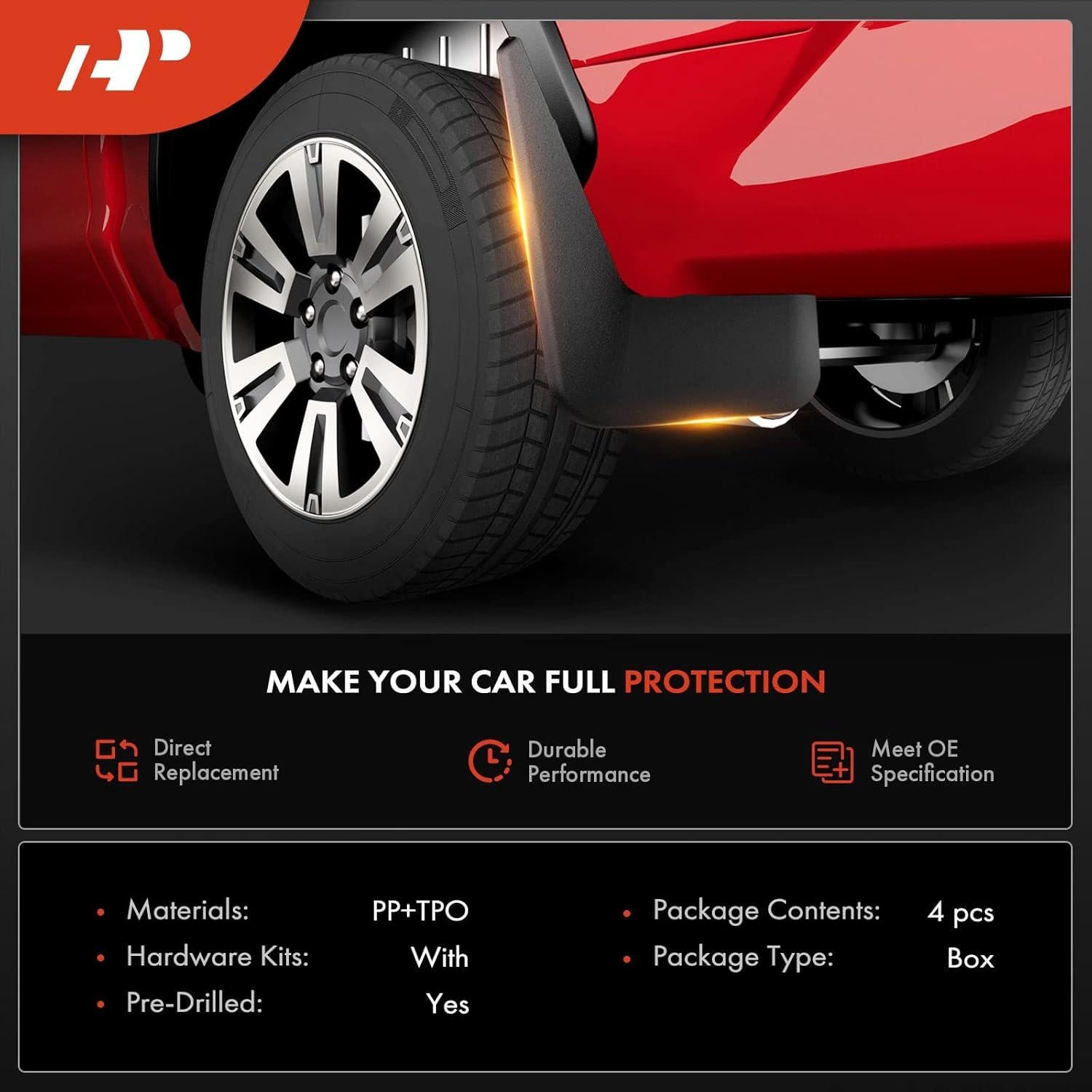 Juego de Guardabarros A-Premium para Toyota Hilux 2005-2014