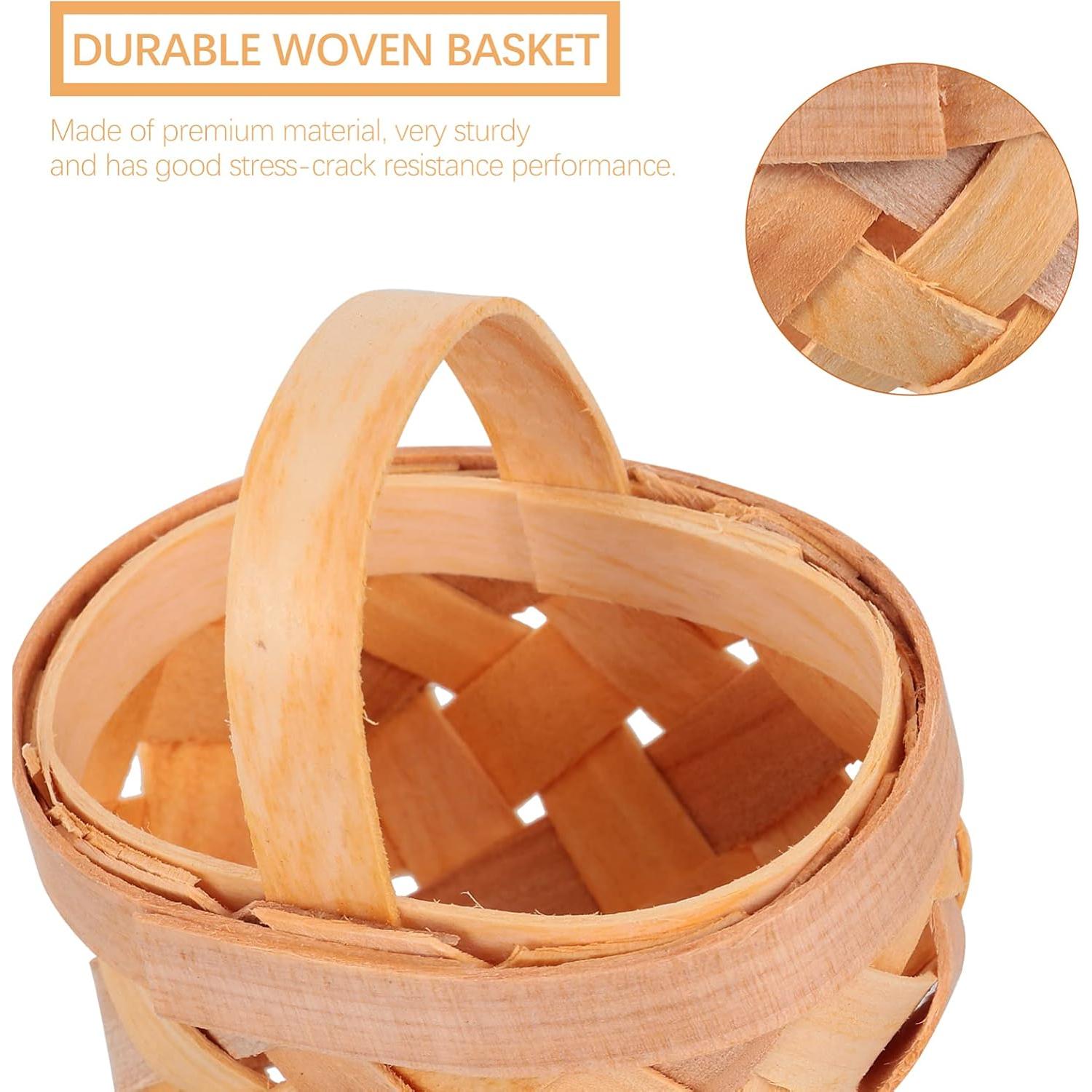 36 Mini Cestas Tejidas Cabilock 6x5cm Decoración Boda