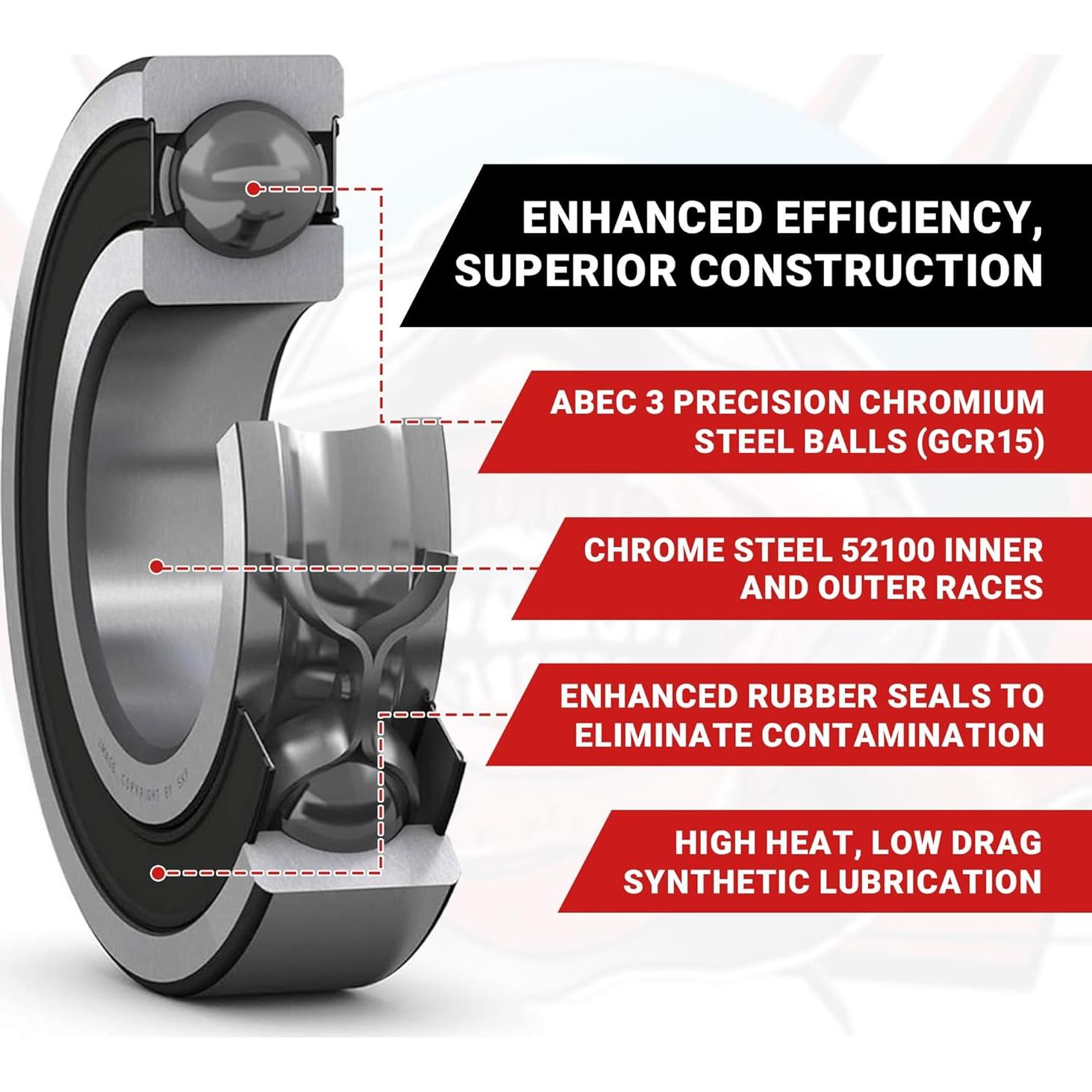 Rodamientos Sellados FastEddy para Tamiya Hilux 58397 - 5mm