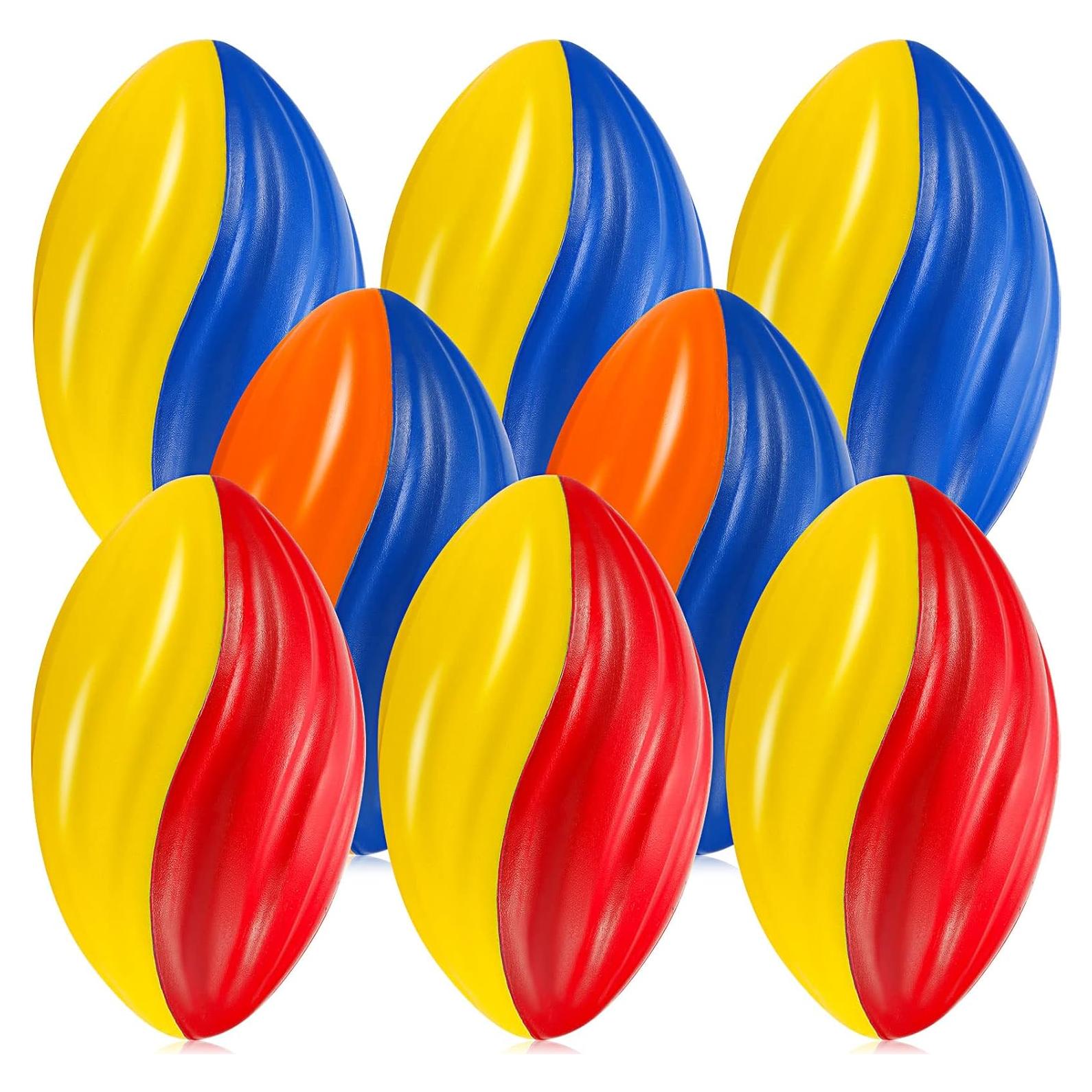 Mini Balones de Fútbol Lewtemi 8 Pcs Espuma Suave 12,7 cm