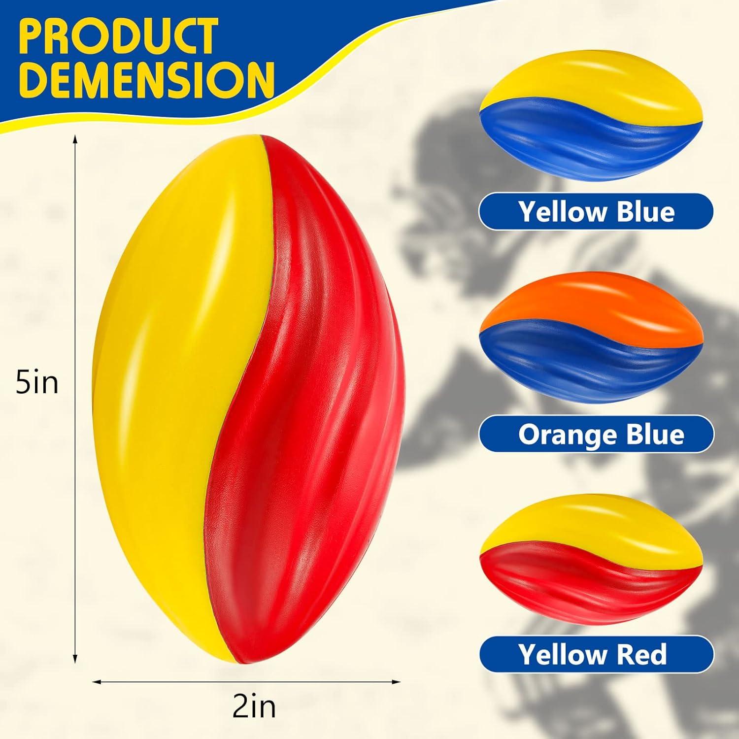 Mini Balones de Fútbol Lewtemi 8 Pcs Espuma Suave 12,7 cm