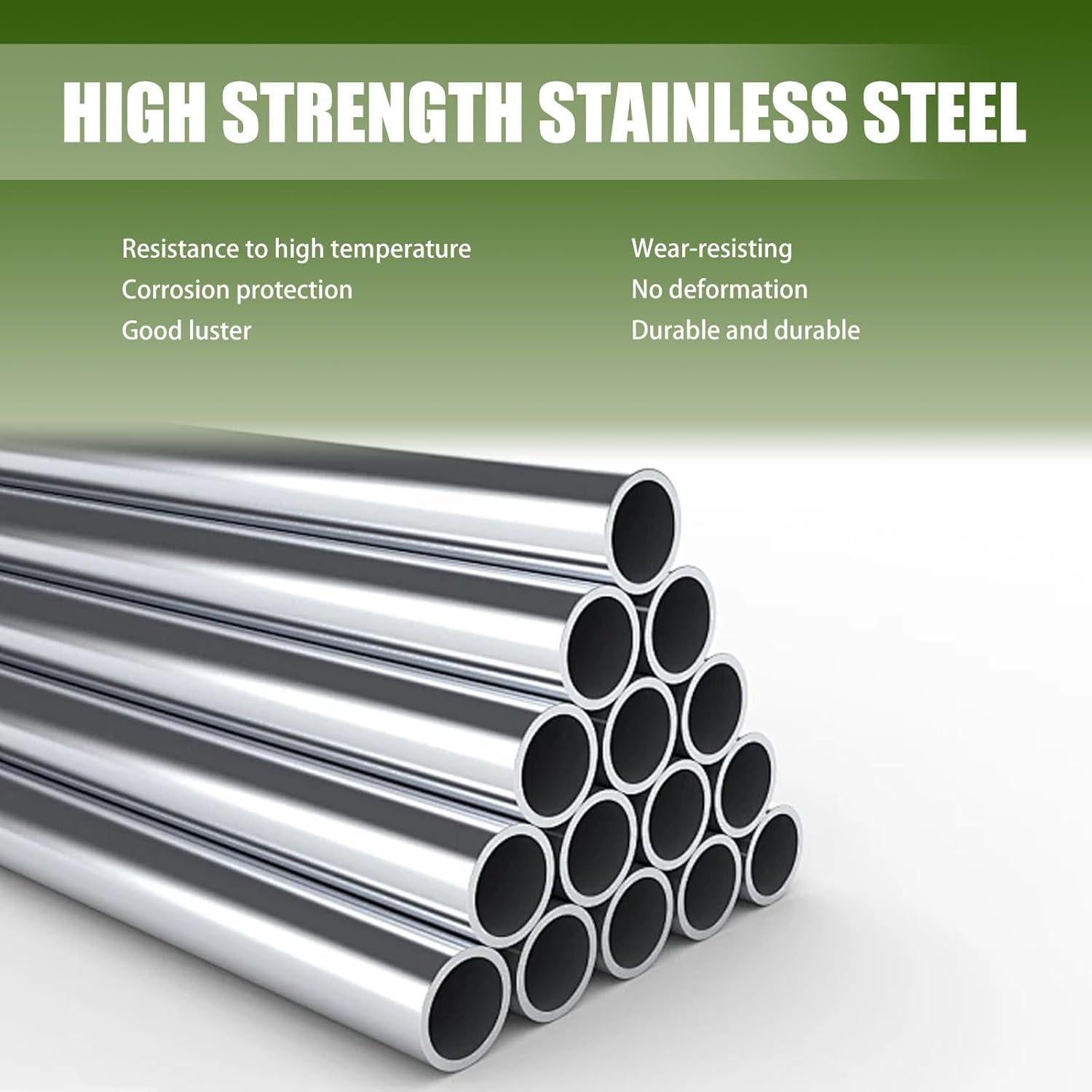 Tubo de Escape de Acero Inoxidable Awlbed 14x7.5 cm Negro