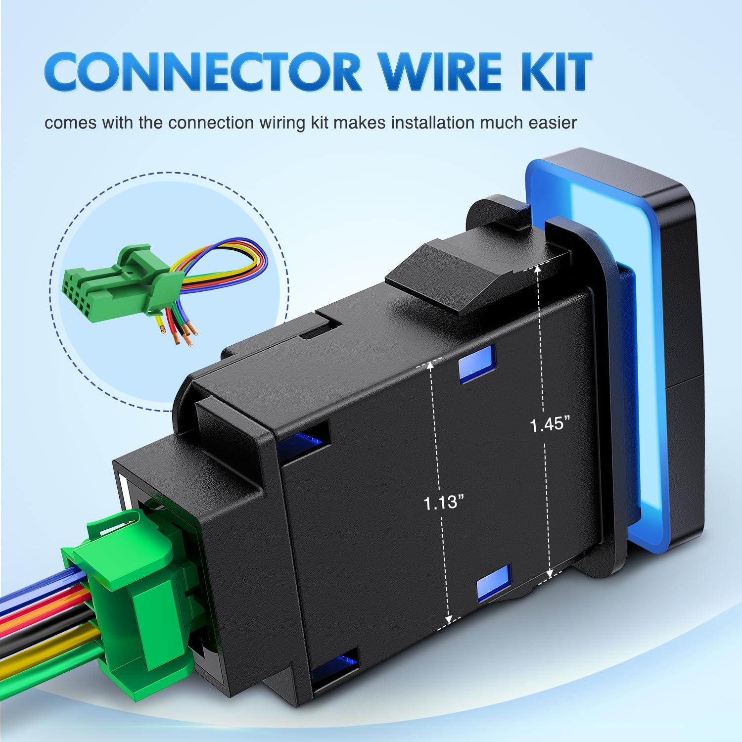 Interruptor Doble Botón Nilight para Luz LED 12V Toyota