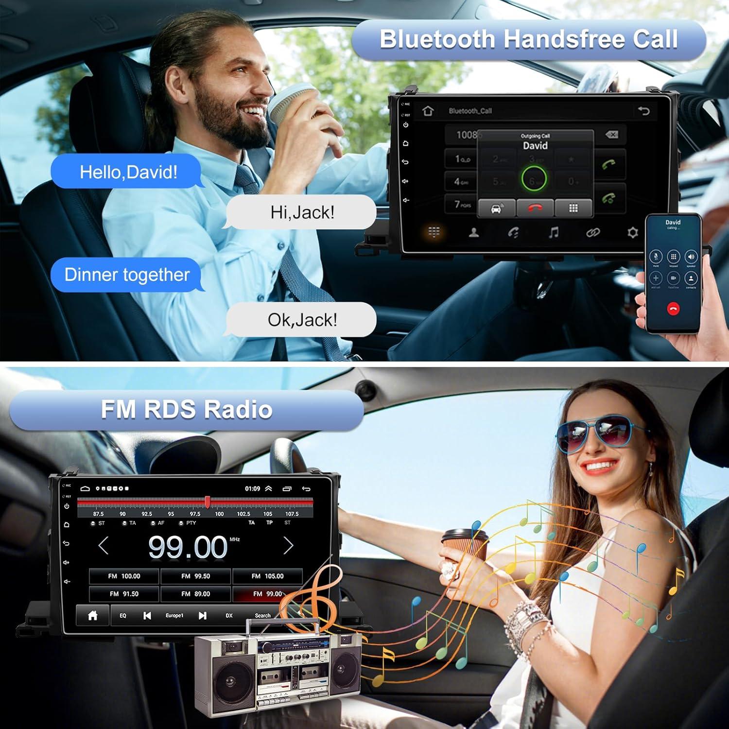 Estéreo de Coche Android 10.2" TopWeb para Toyota Highlander 2014-2019