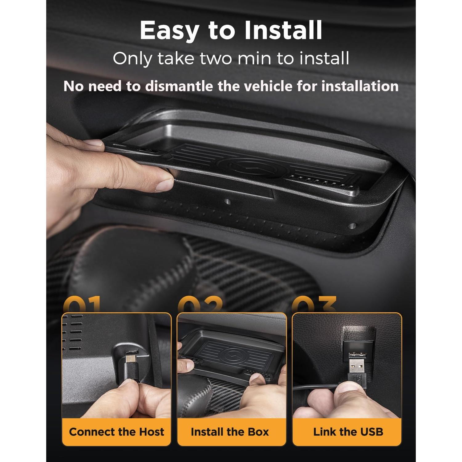 Cargador Inalámbrico CarQiWireless para Toyota Corolla 2020-2024