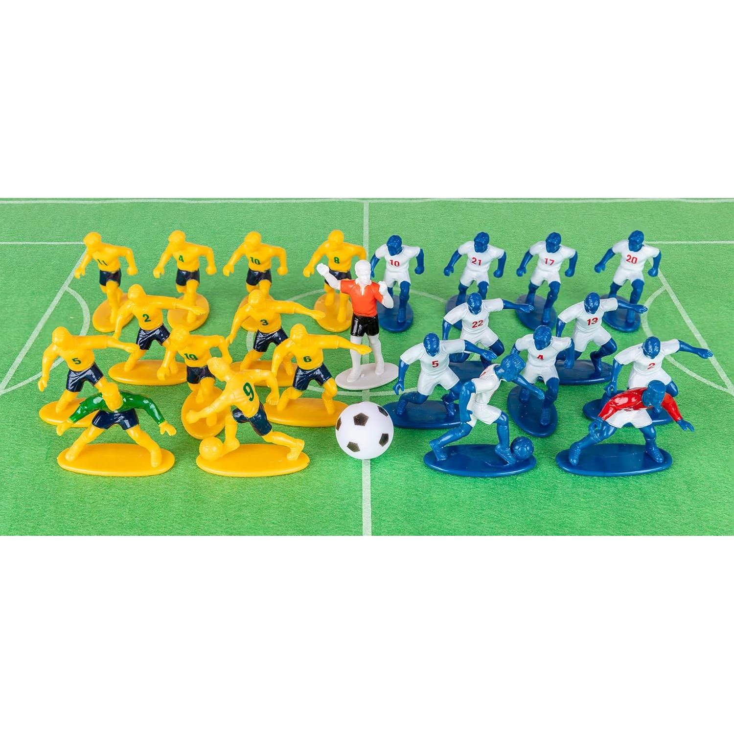 Kaskey Kids Chicos de Fútbol Azul/Amarillo - 27 Piezas