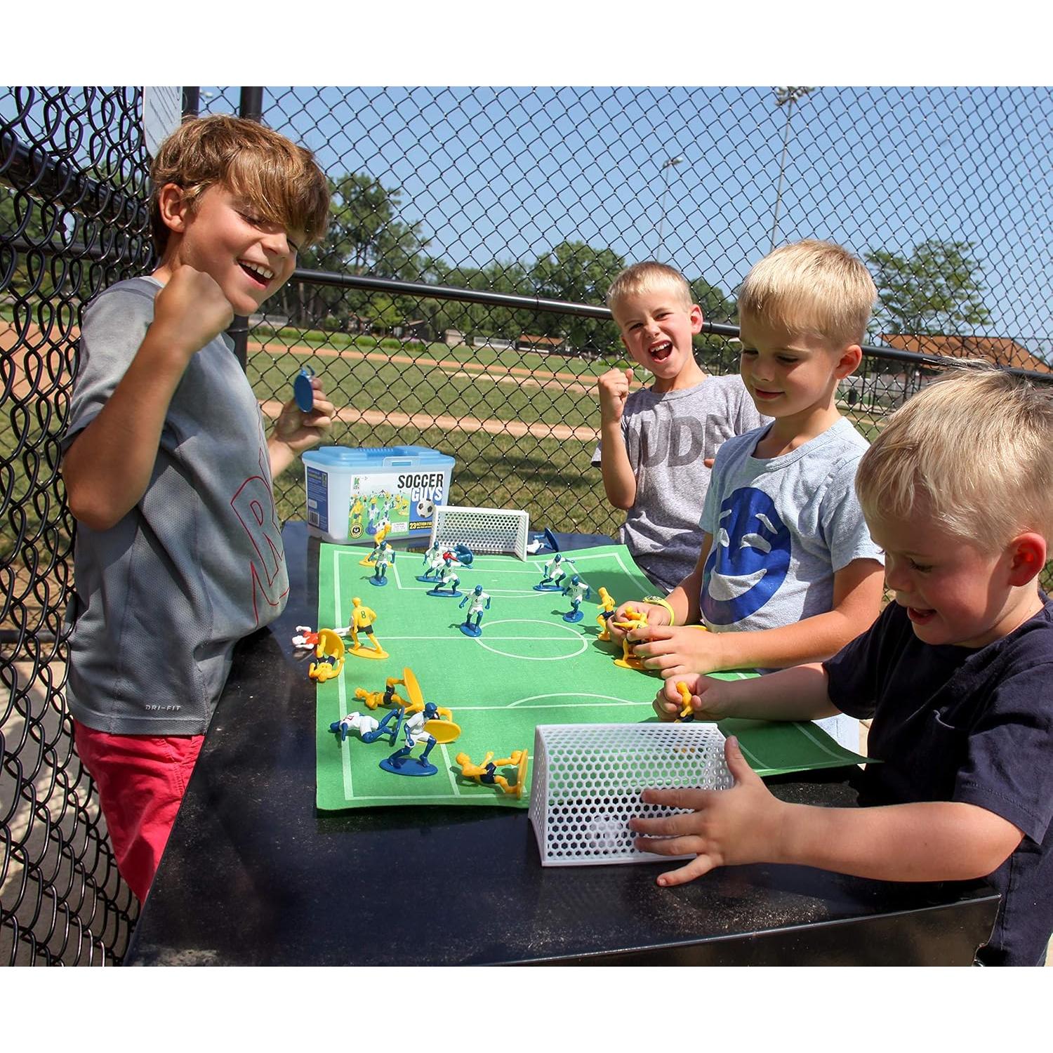 Kaskey Kids Chicos de Fútbol Azul/Amarillo - 27 Piezas