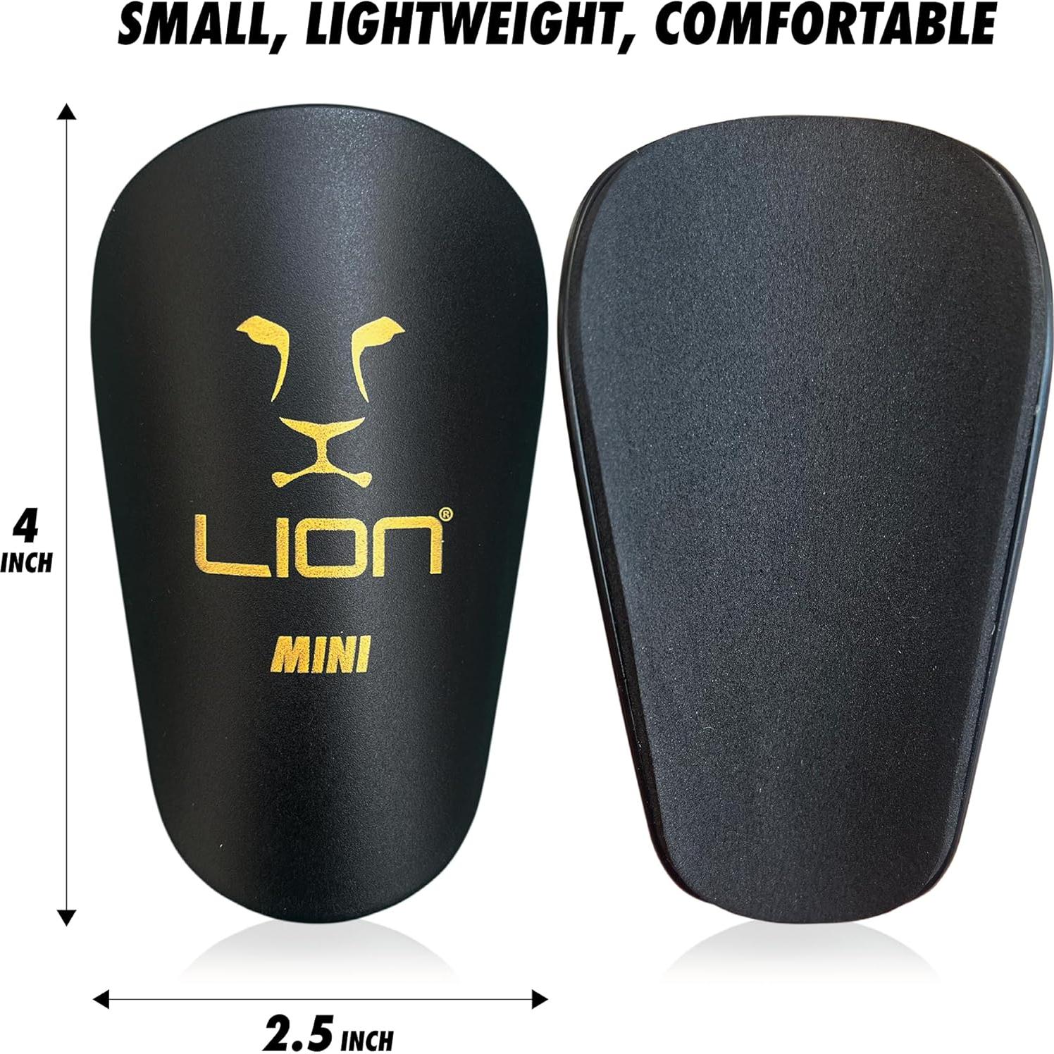 Espinilleras Ultra Mini Lion Sportswear - Livianas y Compactas