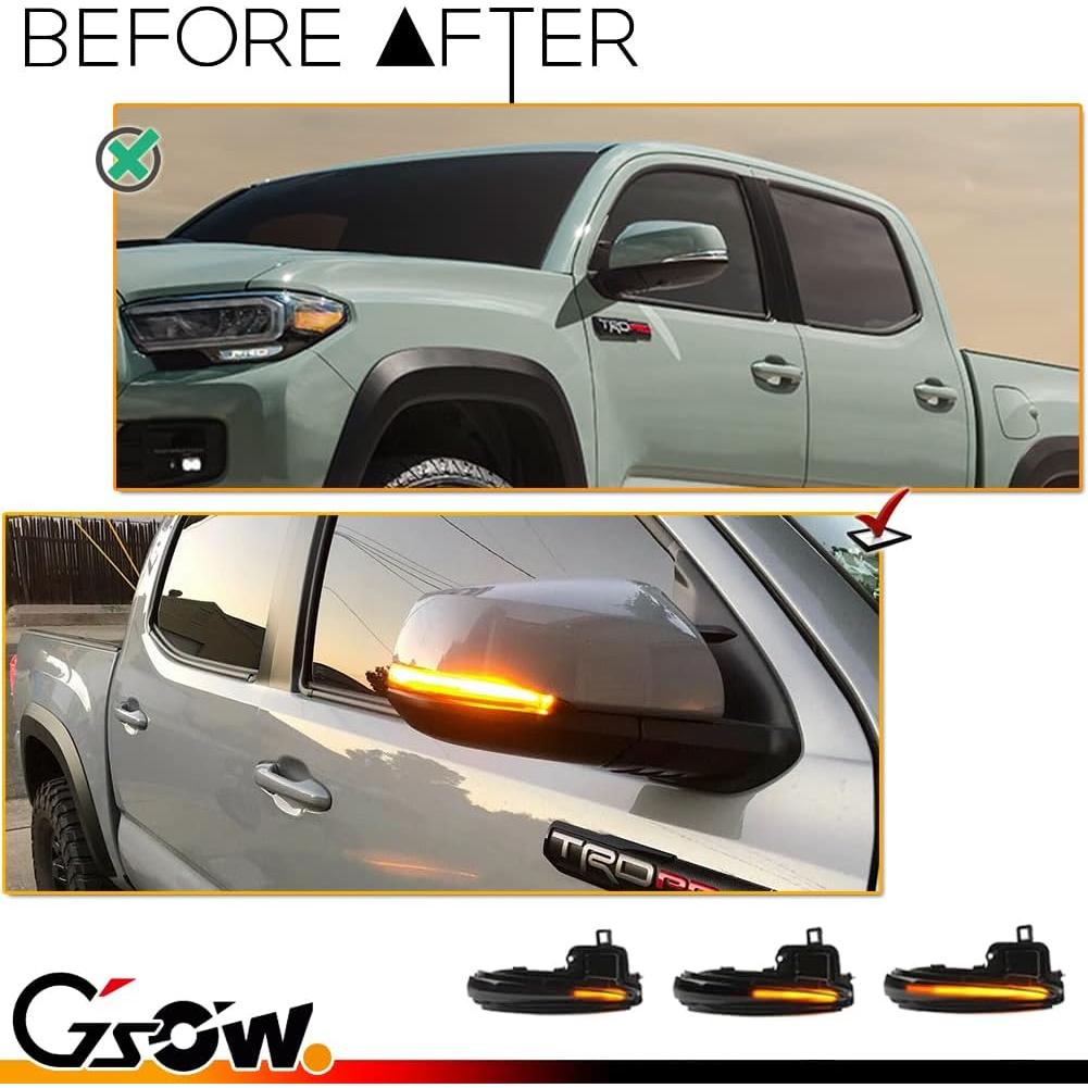 Luces de Señal de Giro LED GSOWO para Toyota Tacoma 2016-2023