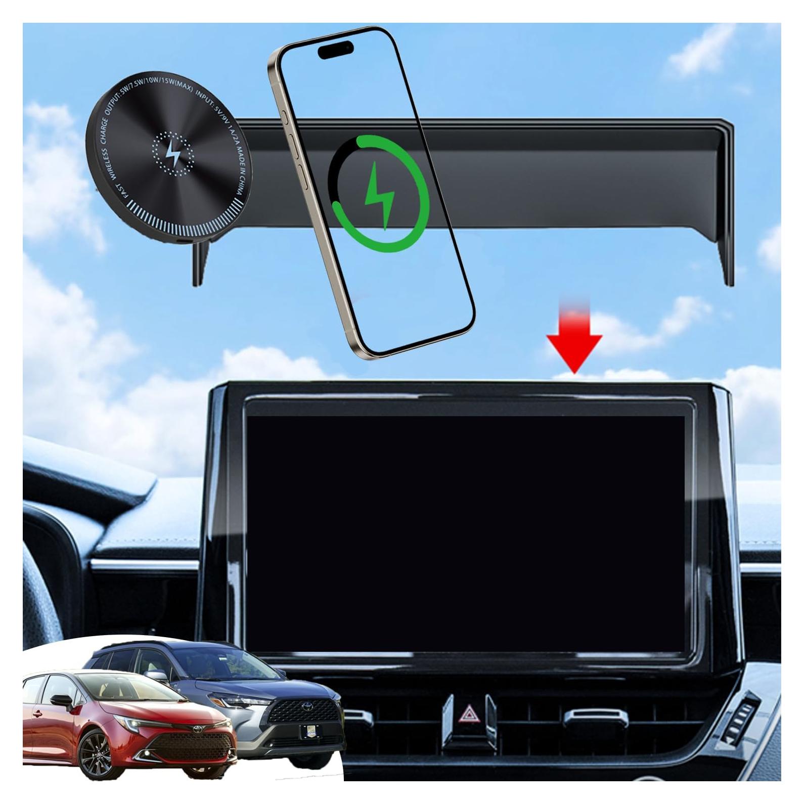 Soporte para teléfono Toyota Corolla 2019-2024 15W inalámbrico